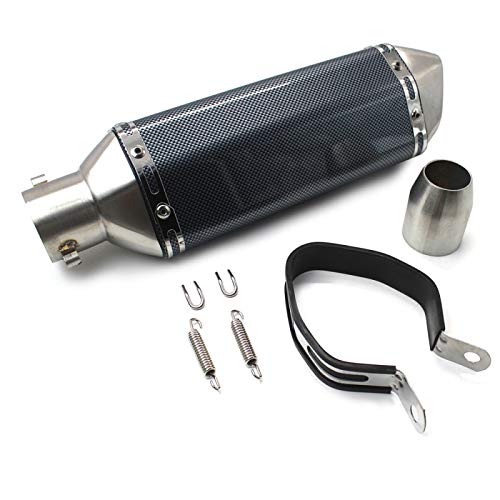 High-Performance Exhaust Muffler for Kawasaki Ninja 650 | Carbon Look Stainless Steel Silencer | Enhanced Sound & Performance for Street & Track Riding