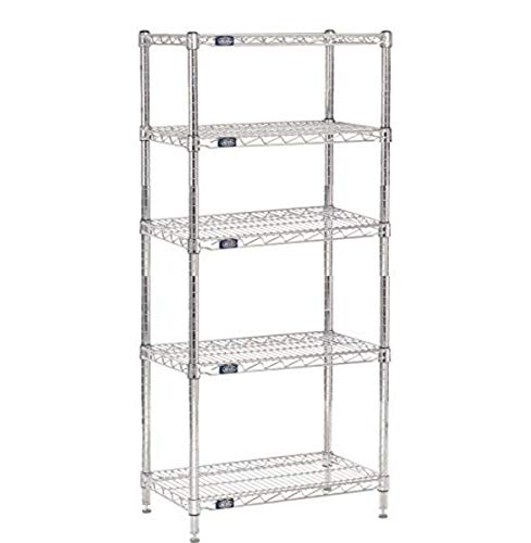 Nexel 5-Tier Adjustable Wire Shelving Unit 18