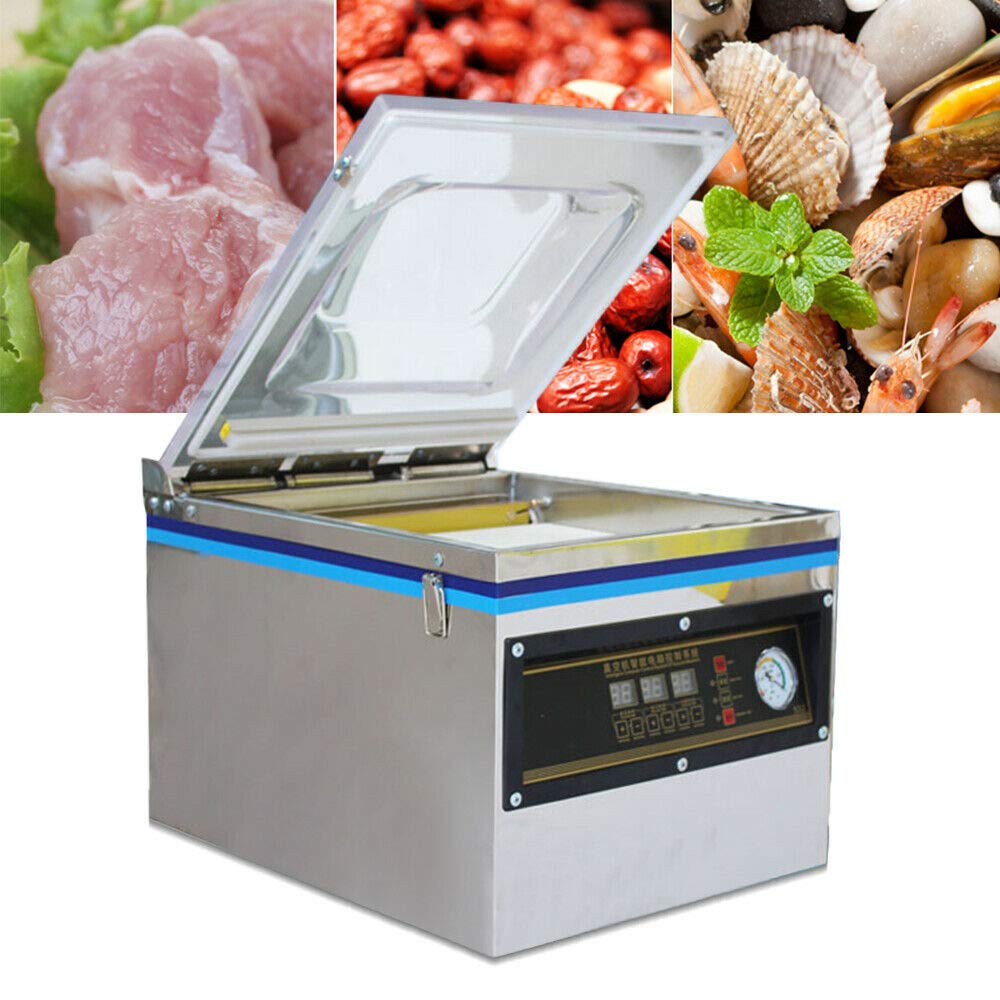 Commercial Vacuum Sealer Machine - Automatic Digital Vacuum Packing & Sealing System for Food Storage, Pharmaceuticals, Aquatic Products & Chemicals | Desktop Chamber Sealer 110V (DZ-260C) | Perfect for Home Kitchens, Restaurants, Labs & Small Businesses