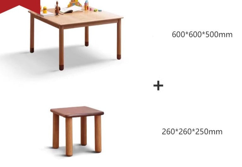 Handmade Solid Oak Wood Kids Study Desk - Durable & Ergonomic Children's Writing Table for Homework & Crafting - Perfect for Bedrooms, Homeschooling & Playrooms