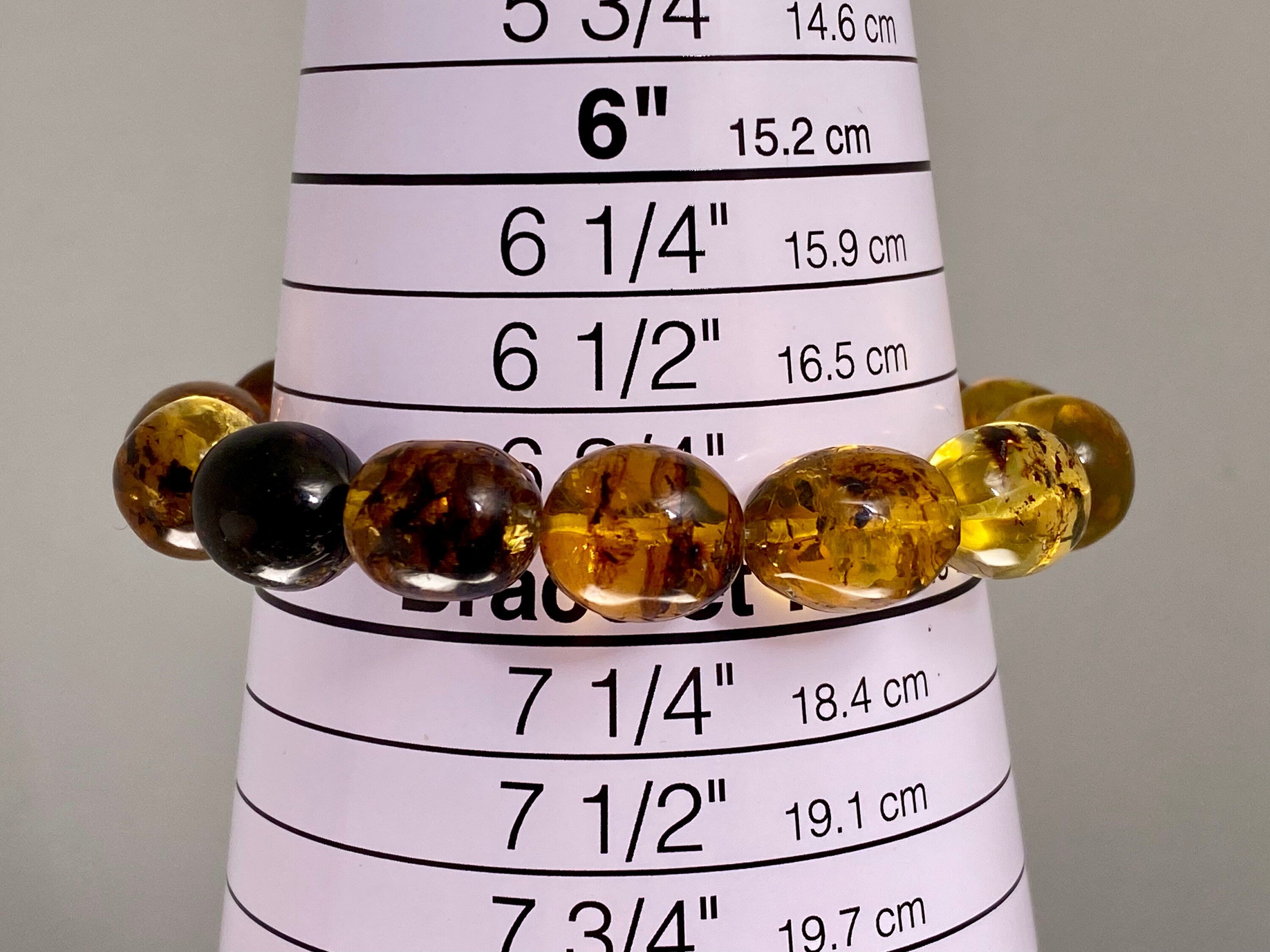 Mexican Amber Crystal Beaded Bracelet - Handmade Healing Jewelry with Natural Stones for Women | Spiritual Energy, Chakra Balancing & Stress Relief