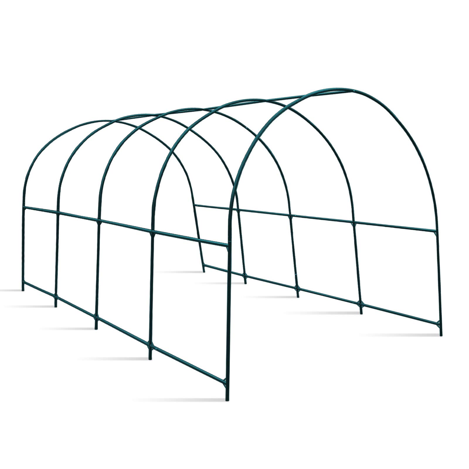 **YardGrow 16x7x7 FT Greenhouse Frame - Sturdy Garden House Support Arch for Climbing Plants, Flowers & Vegetables | Outdoor Use for Backyard, Patio & Gardening**