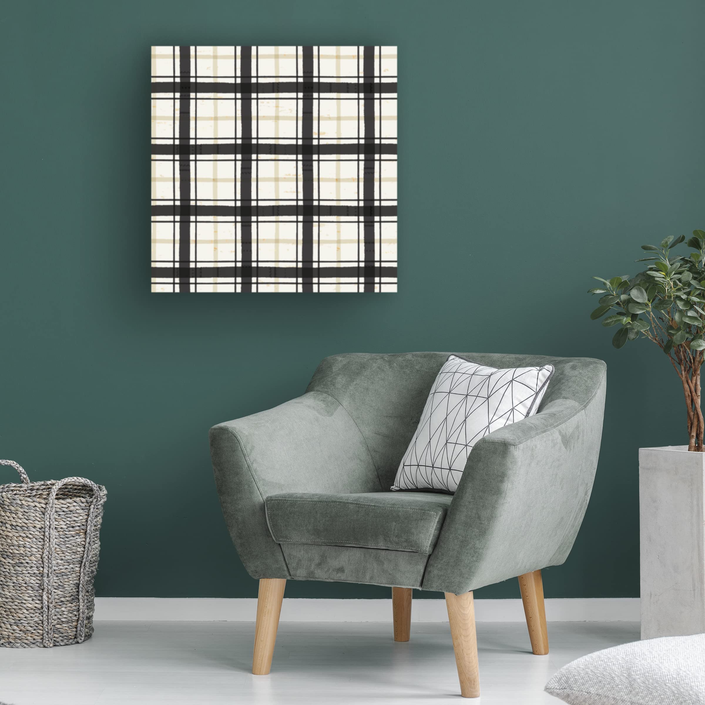 Jess Aiken 'Simple Signs Step 04' Canvas Wall Art - Modern Abstract Painting for Home & Office Decor - Perfect for Living Room, Bedroom or Workspace