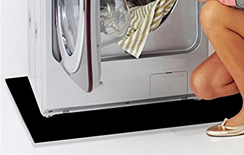 Premium Anti-Slip Rubber Floor Mats for Washer & Dryer - Noise Reducing Laundry Room Mats for Basement, Garage & Utility Rooms - Heavy Duty Waterproof Protection for Appliances