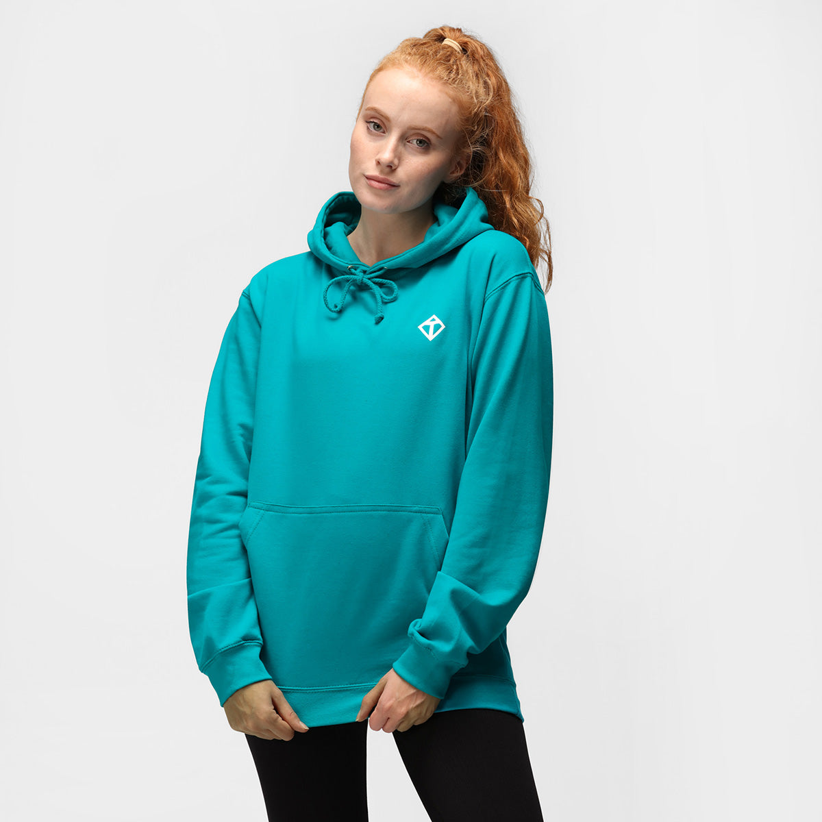 Lagoon Diamond Hoodie for Women - Soft Fleece Pullover with Pockets - Cozy Winter Sweatshirt for Casual Wear & Outdoor Activities