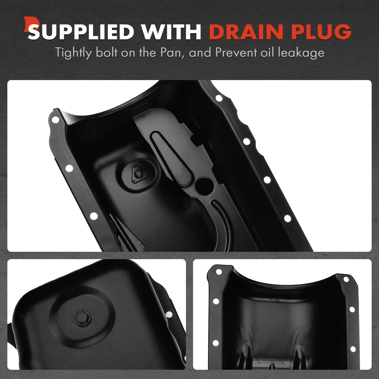 Premium Engine Oil Pan Sump with Drain Plug for GMC C5000/6000/6500/7000/7500 Topkick & Chevy C5500/6500/7500 Kodiak - Heavy Duty Replacement Part for Smooth Engine Performance in Commercial Trucks
