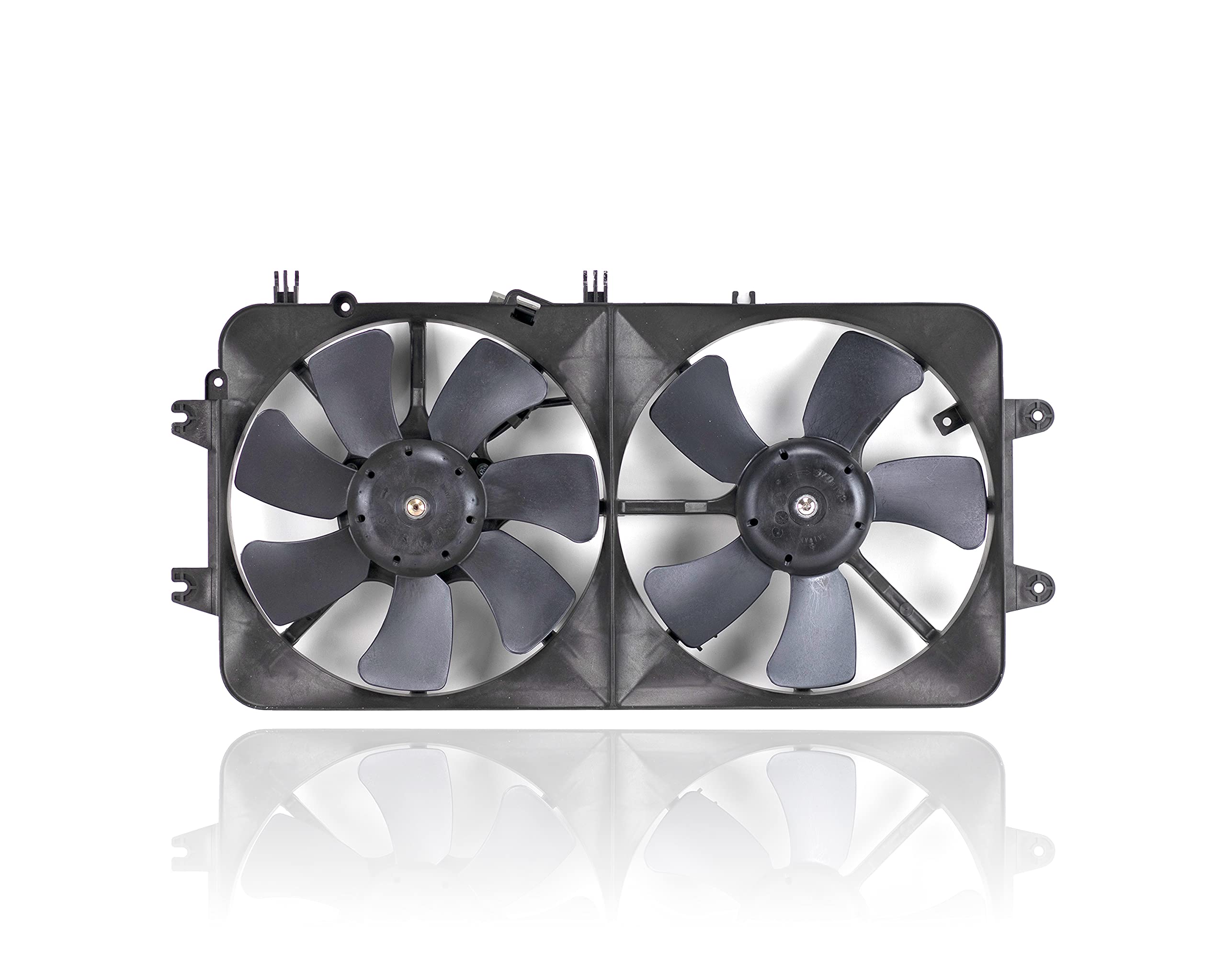 Dual Radiator and Condenser Fan Assembly - Compatible with 2000-2002 Mazda 626 2.5L (Replaces MA3115119, KLR915025B) - Direct Fit Cooling System with AC - Perfect for Engine Overheating Prevention & Summer Driving