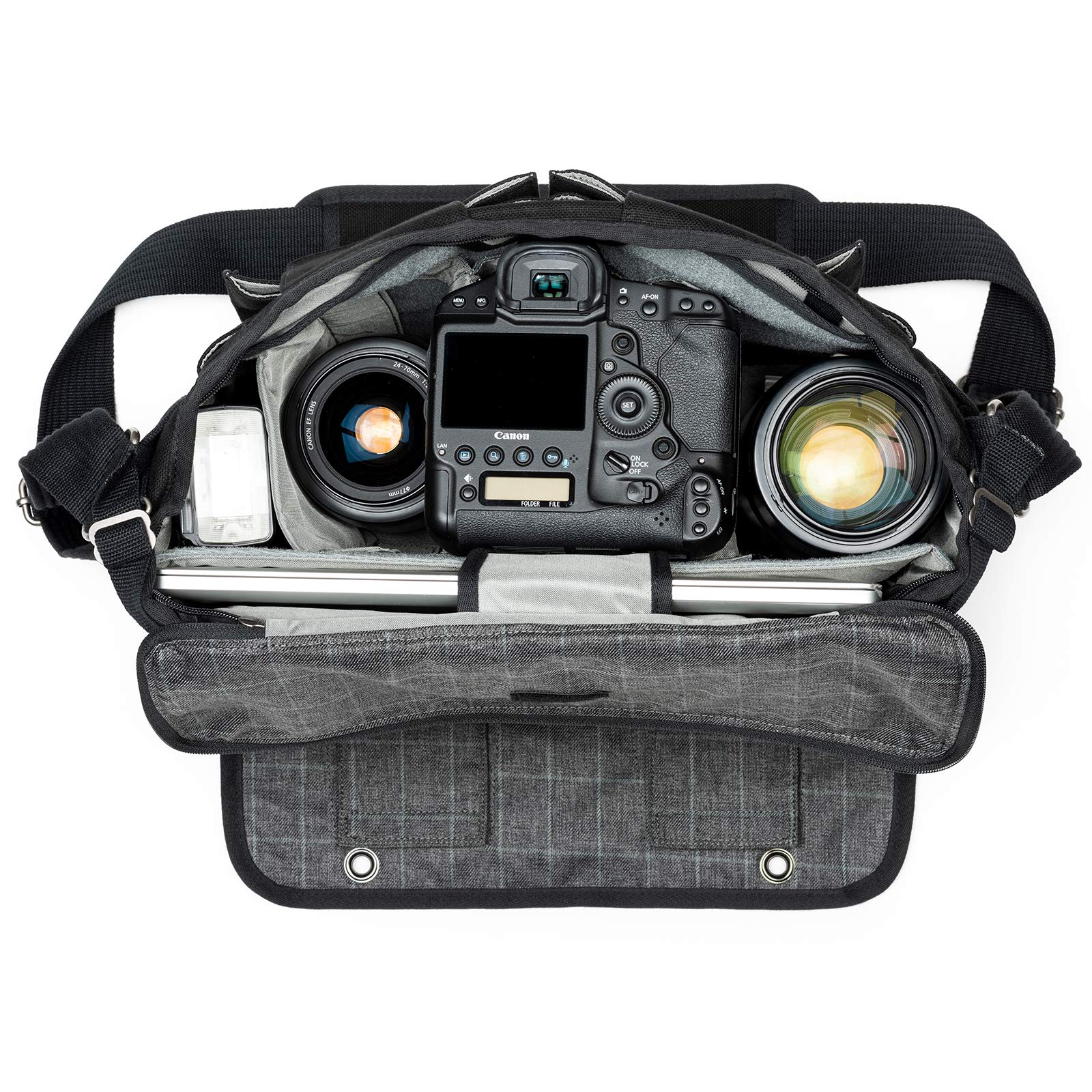 Think Tank Photo Retrospective 30 V2.0 Camera Shoulder Bag - Professional DSLR Messenger Bag for Photographers (Black) - Perfect for Travel, Street & Wedding Photography