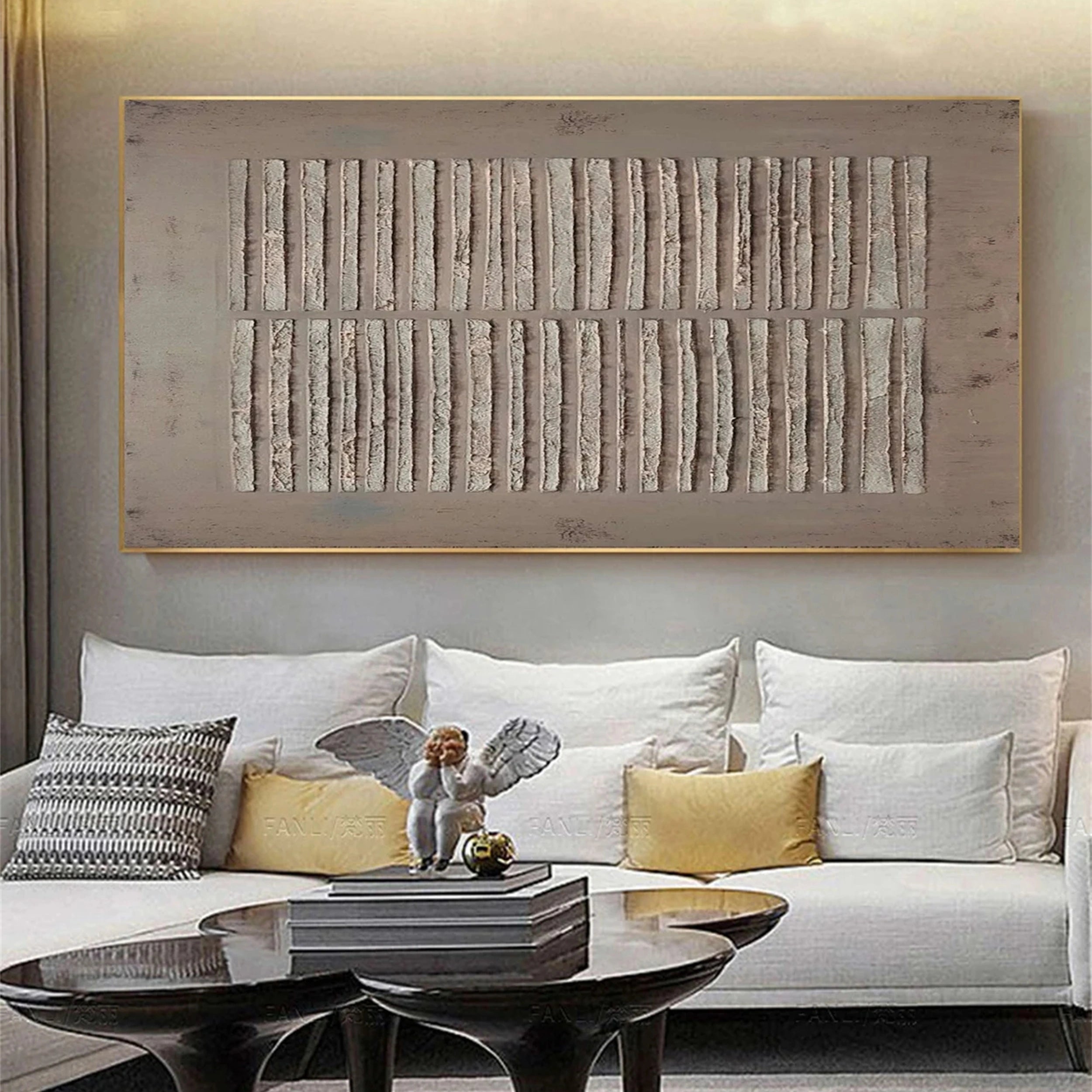 Abstract Tranquility Wall Art Print #WS111 - Modern Home Decor for Living Room, Bedroom & Office - Calming Abstract Painting for Relaxation & Stress Relief