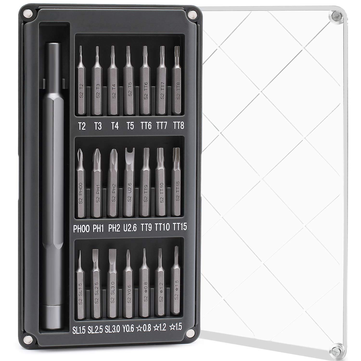 21-in-1 Precision Magnetic Screwdriver Set - Professional Mini Repair Kit for iPhone, Samsung, Laptop, Watch, Camera & Electronics - Ideal for DIY Repairs & Small Device Maintenance