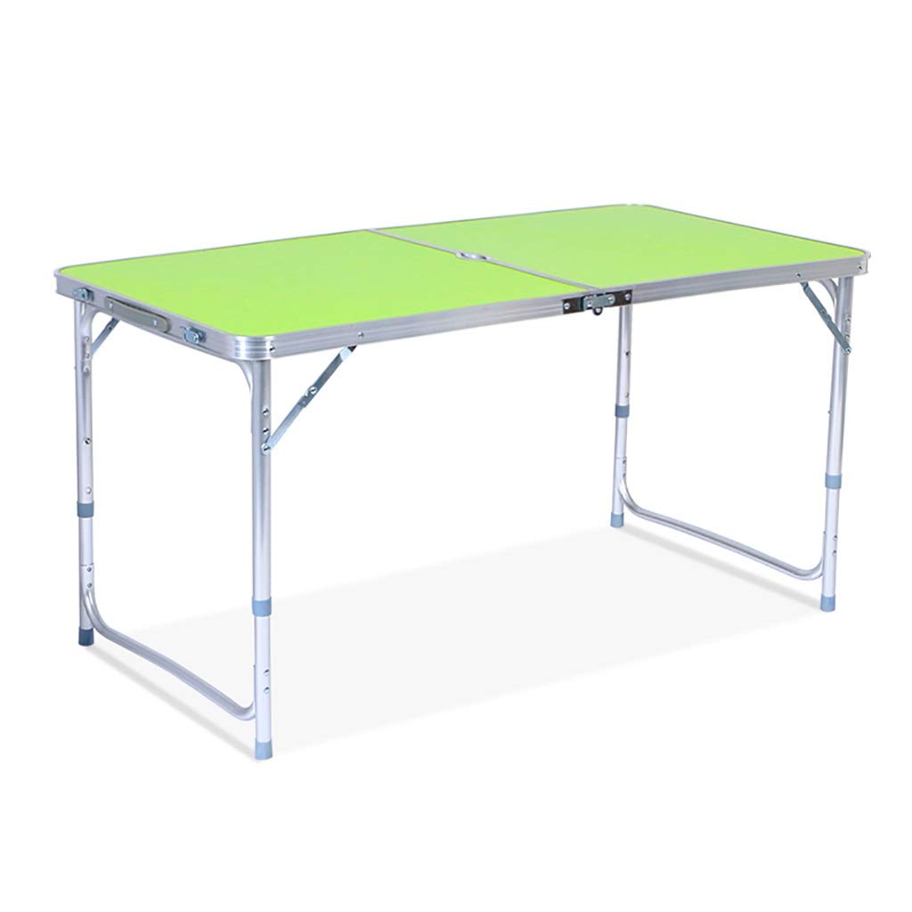 Guoguocy Folding Dining Table Set with Umbrella Hole - 1 Table & 4 Chairs, Portable Outdoor Picnic Table for Garden, BBQ, Camping, Patio (5 Color Options, Size: 1 Table) - Perfect for Backyard Parties, Beach Outings & Tailgating