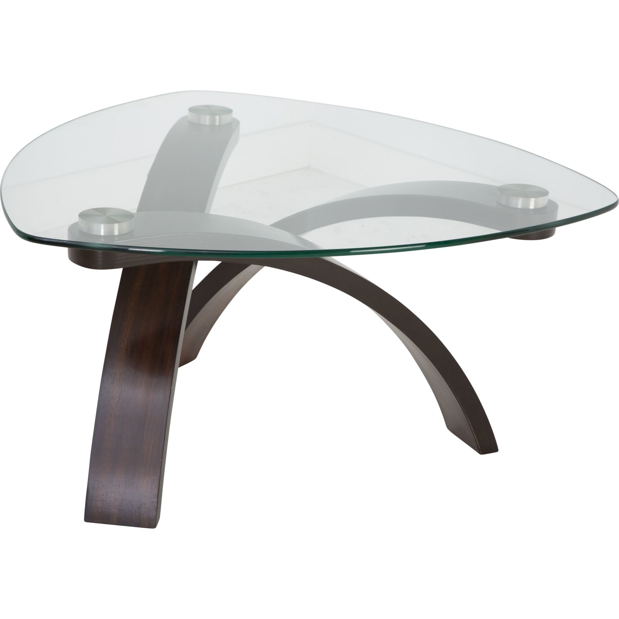 Allure Modern Coffee Table in Hazelnut Finish - Stylish Living Room Centerpiece for Home Decor