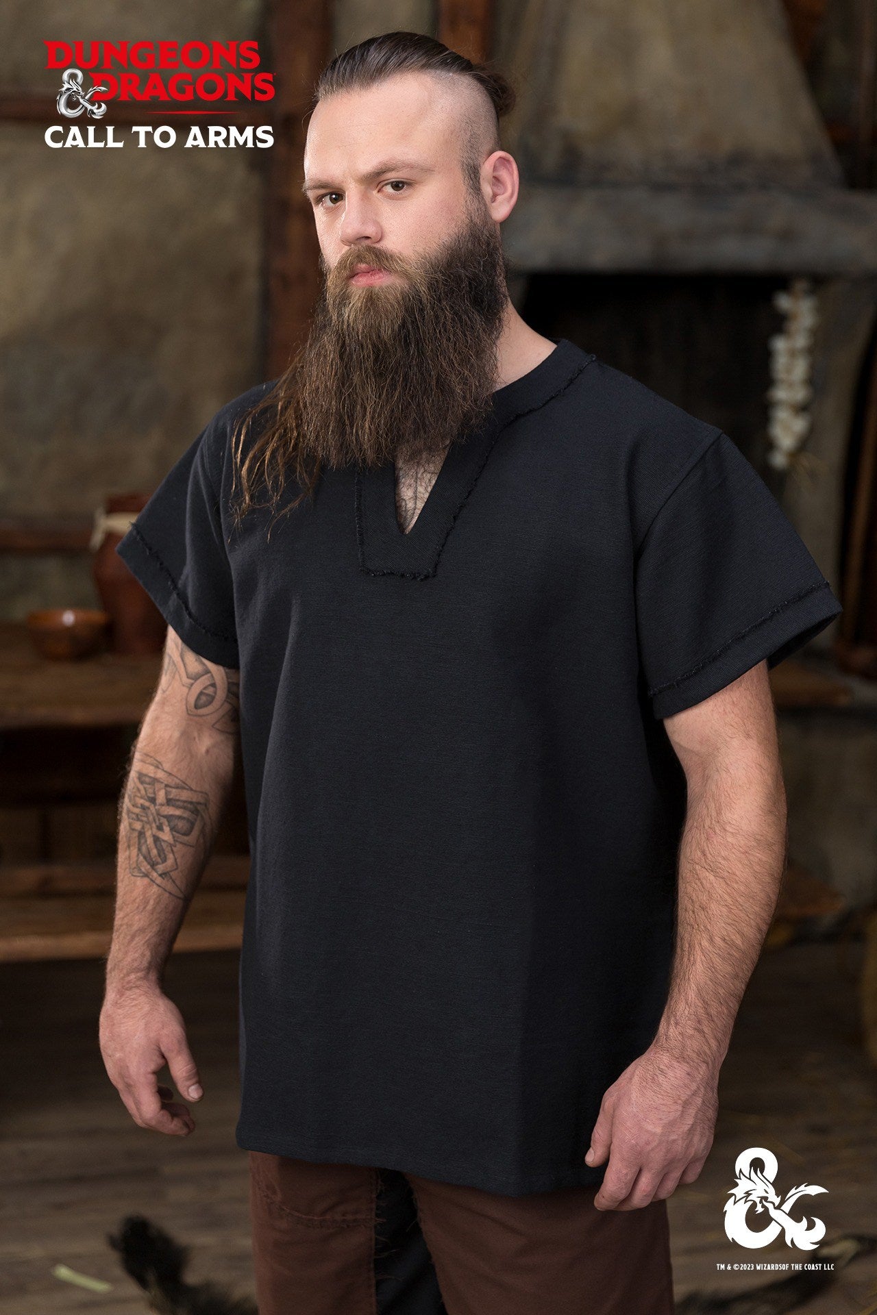 Dungeons & Dragons Barbarian T-Shirt - Black | Fantasy RPG Gaming Apparel for D&D Fans & Tabletop Roleplaying Enthusiasts