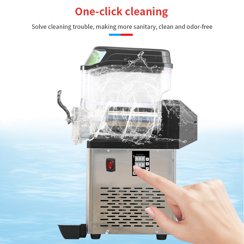 110V Commercial Slushy Machine 45L 3-Tank Stainless Steel Margarita Frozen Drink Maker with Powerful Compressor - 1100W High Efficiency Cooling for Supermarkets, Cafes, Restaurants & Bars - Perfect for Summer Parties, Poolside Events and Refreshment Stands
