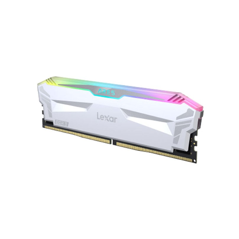 Lexar Ares RGB DDR5 6400MHz CL32 32GB (2x16GB) White Gaming RAM - High Performance Memory for PC Builds, Overclocking & Gaming Rigs