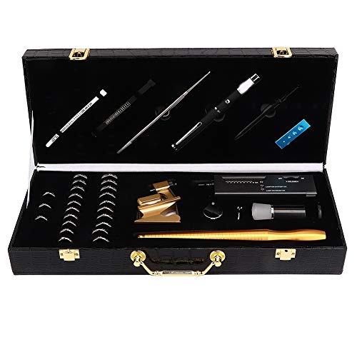 **Professional Ring Sizer & Diamond Tester Kit – Jewelry Measuring Gauge, Diamond Detector Tools, Mandrels & Sizers for Jewelry Making – Perfect for Jewelers, DIY Crafters & Engagement Ring Sizing**