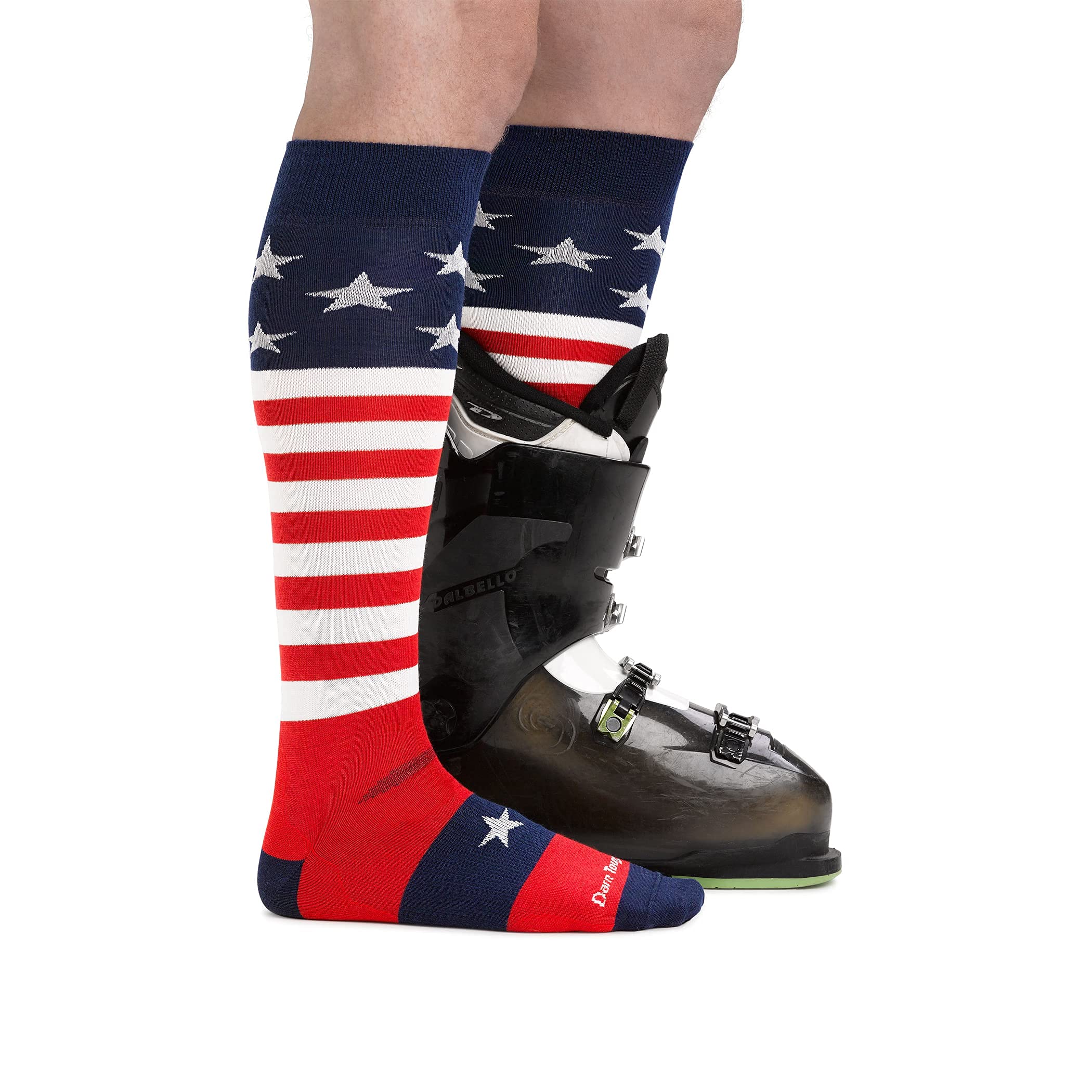 Darn Tough Captain America Ultra Light Socks for Men - Moisture Wicking Hiking & Running Socks - Perfect for Outdoor Adventures & Workout