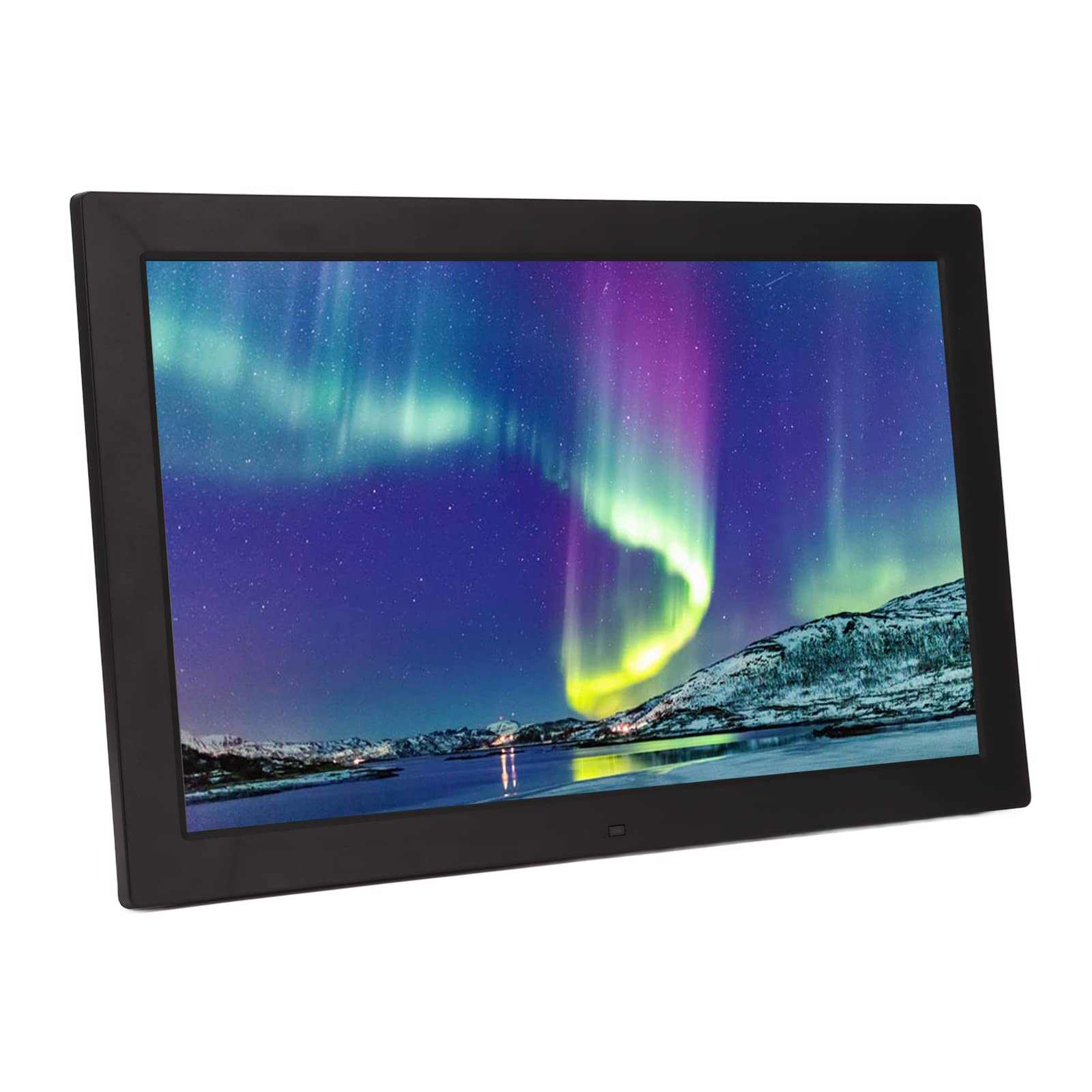 Estink 18.5 Inch HD IPS Digital Photo Frame with Clock, Calendar & Alarm - Multi-Function Digital Picture Frame for Scrolling Subtitles & Video Playback - Supports 32GB Memory Card - Perfect for Home, Office & Gift Giving (US)