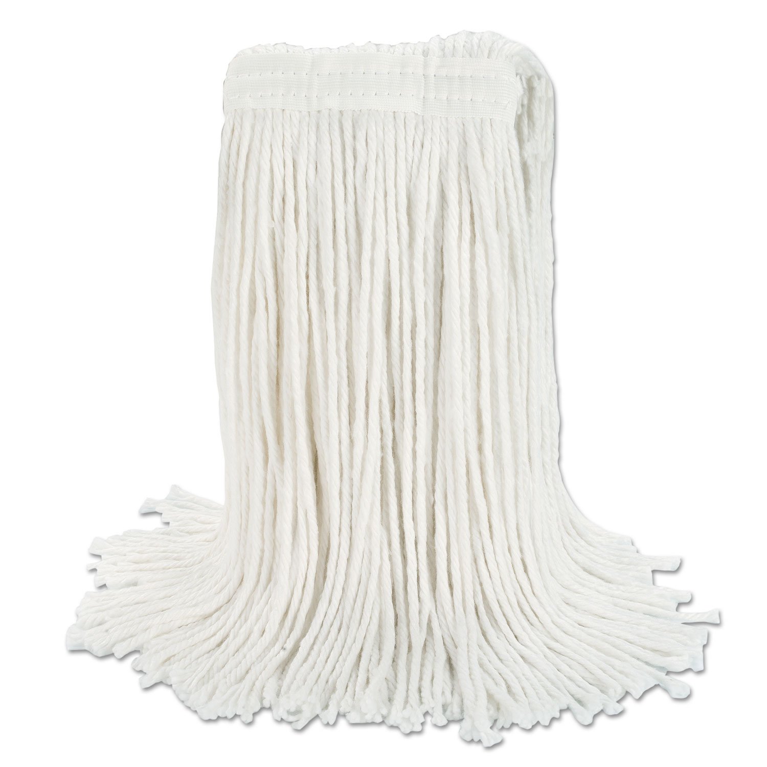 Boardwalk® Banded Rayon Cut-End Mop Heads BWK RM03024S - Heavy-Duty Cleaning for Floors, Garages & Workshops - Commercial & Home Use