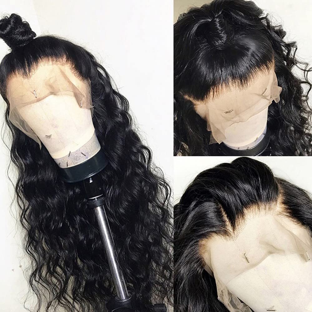 LSZA Loose Body Wave 13x4 Lace Front Human Hair Wig - 10 Inches, 180 Density Natural Black Wavy Hair for African American Women | Perfect for Daily Wear, Parties & Special Occasions