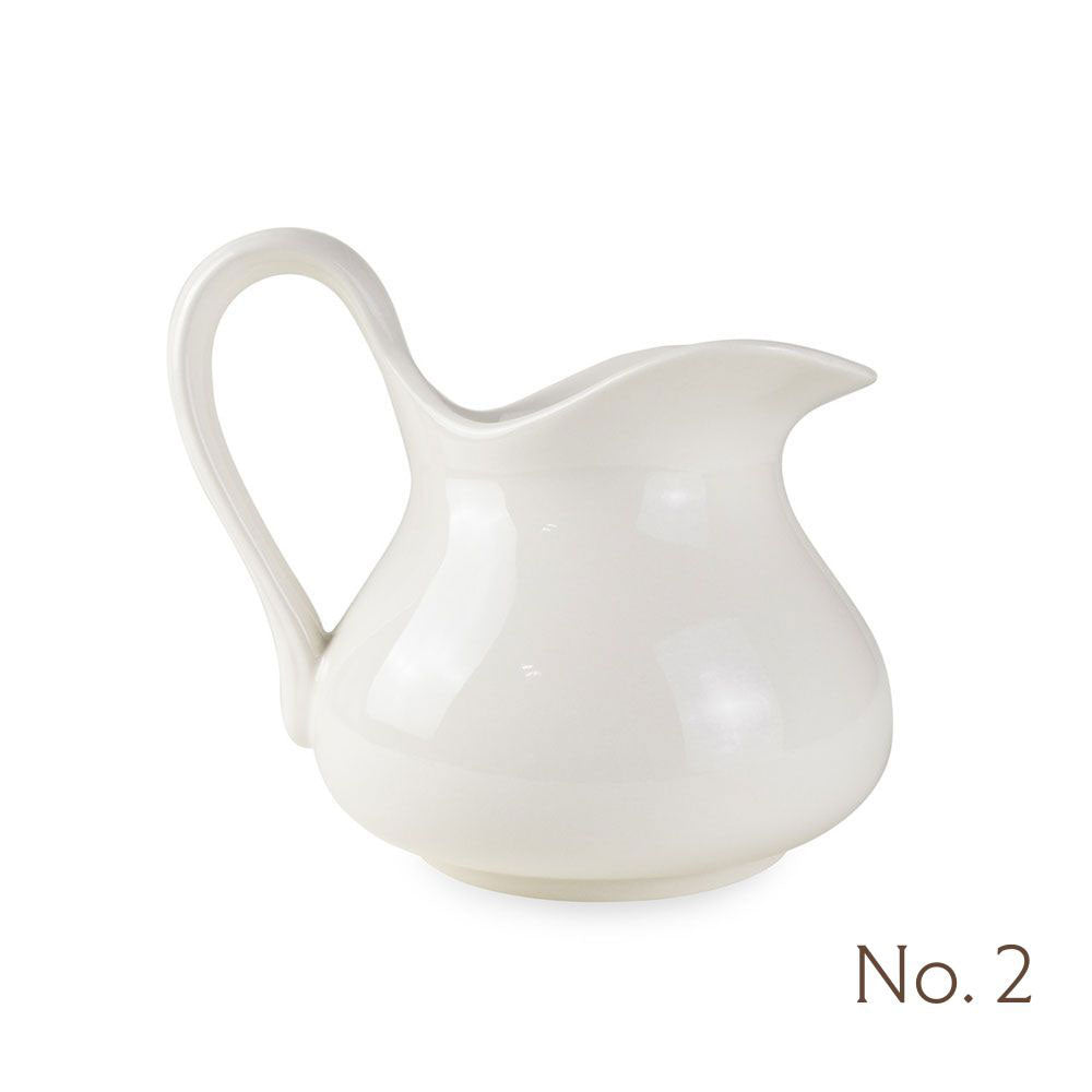 Premium Stoneware Pitcher - Small Creamware Pitcher for Milk, Juice & Water | Elegant Kitchen & Dining Decor