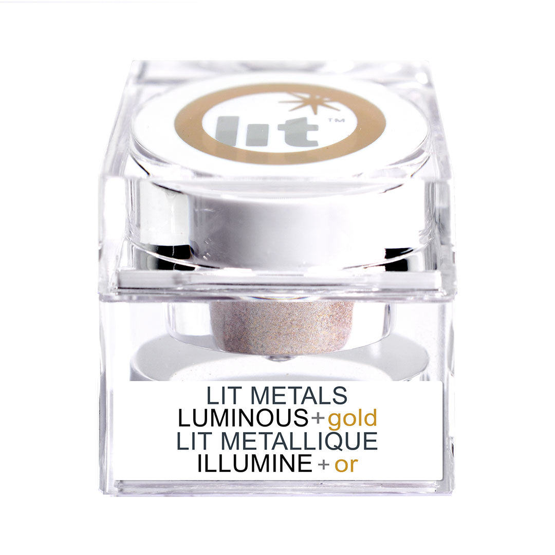 Lit Metals Luminous + Gold Necklace - Elegant Glow in the Dark Jewelry for Women, Perfect for Night Out, Parties, and Special Occasions