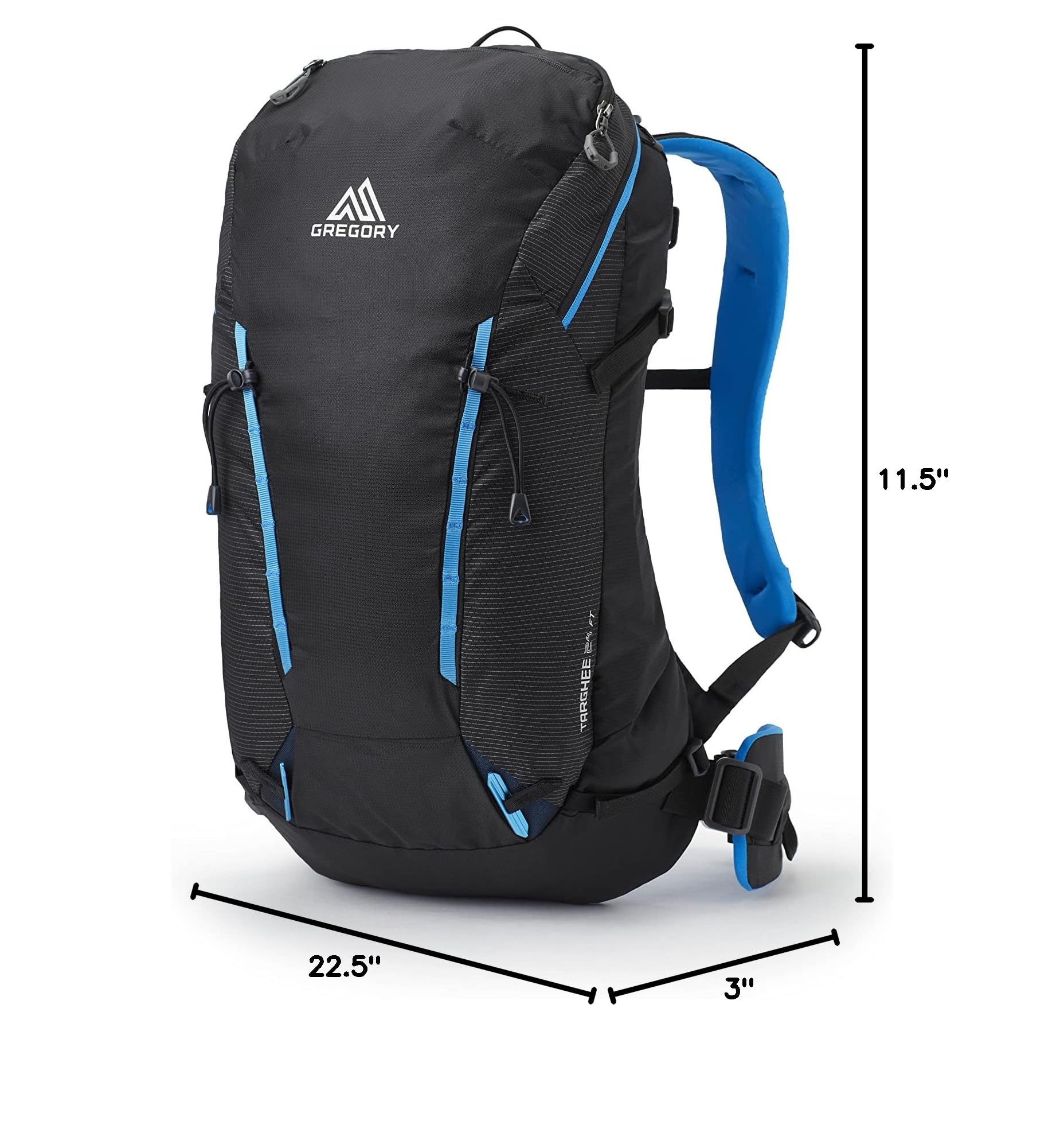 Gregory Mountain Products Targhee 24 Backpack - Lightweight Hiking & Skiing Daypack for Men & Women - Perfect for Alpine Adventures, Commuting & Outdoor Travel