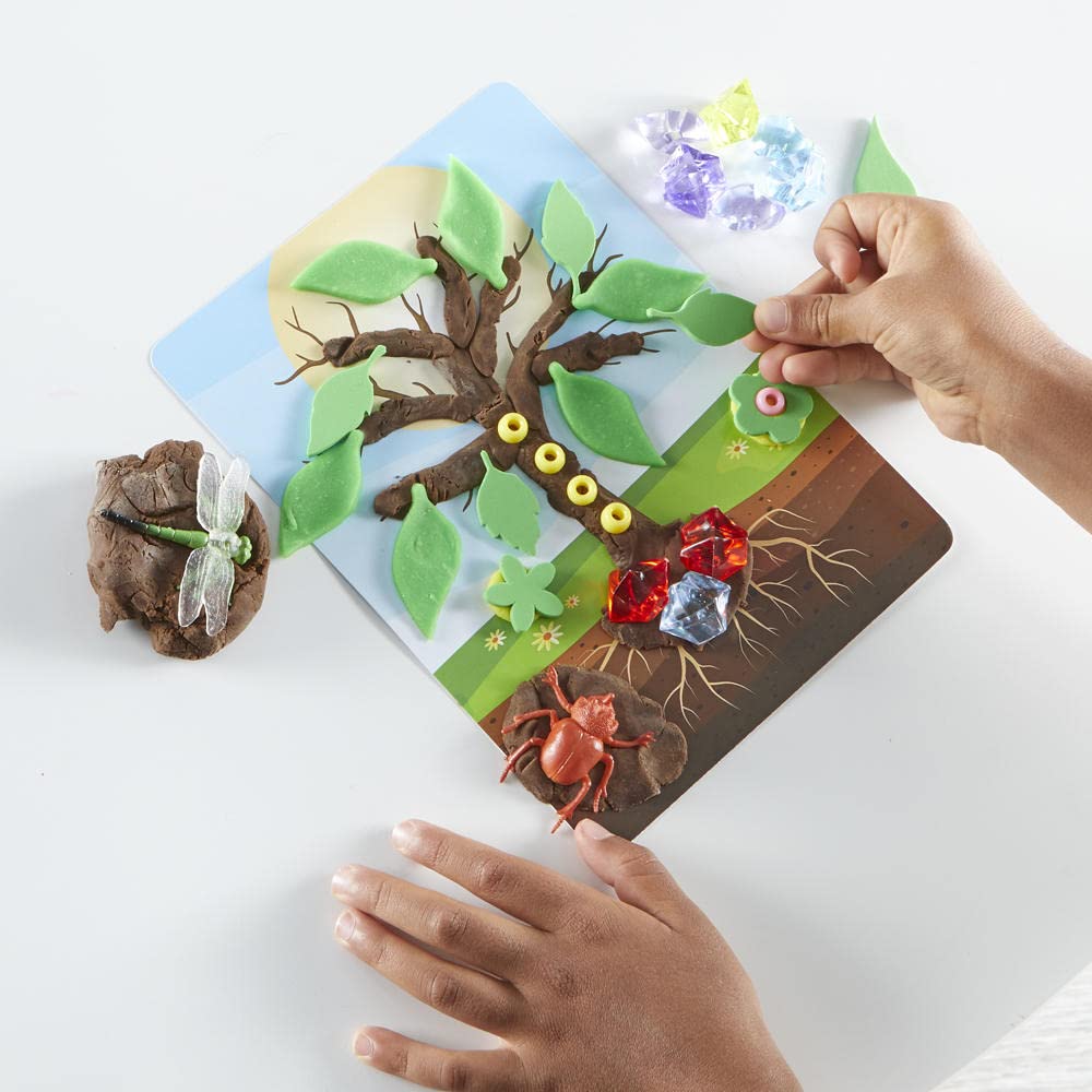 Hand2Mind Into the Garden Sensory Activity Kit for Kids – Montessori Sensory Bin with Lid, Nature & Fine Motor Toys, Play Therapy & Arts and Crafts Kits – Perfect for Home, Classroom & Therapy Sessions
