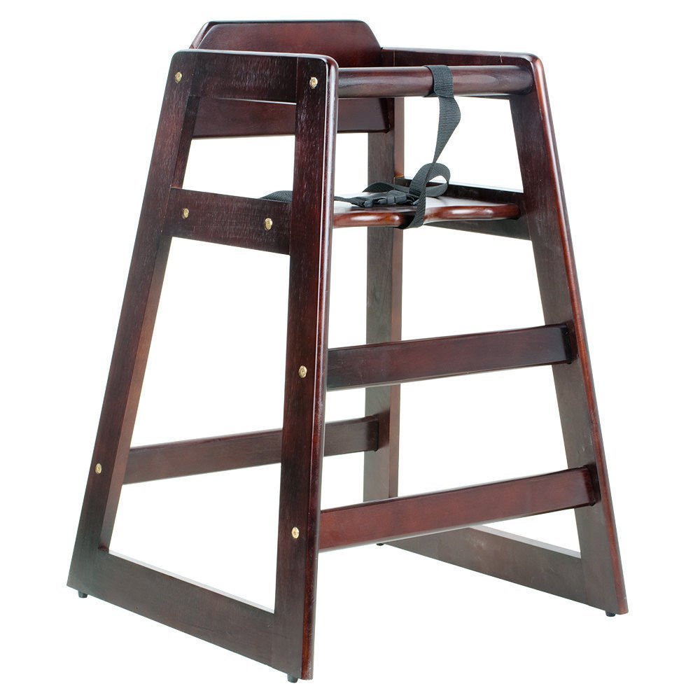 Premium Solid Wood Restaurant-Style High Chair with Safety Belt – Sturdy & Safe Baby Dining Chair for Home, Restaurants, and Outdoor Use