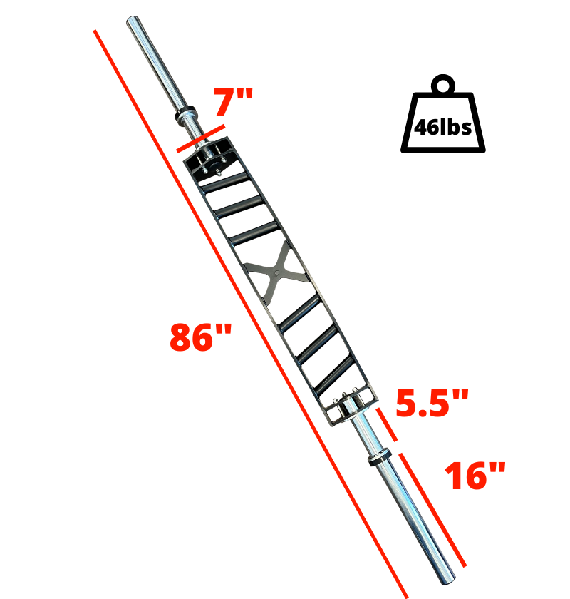 Extreme Cambered Multi Grip Bar - Heavy Duty Weightlifting Bar for Strength Training, Powerlifting & CrossFit - Perfect for Home Gym & Commercial Use