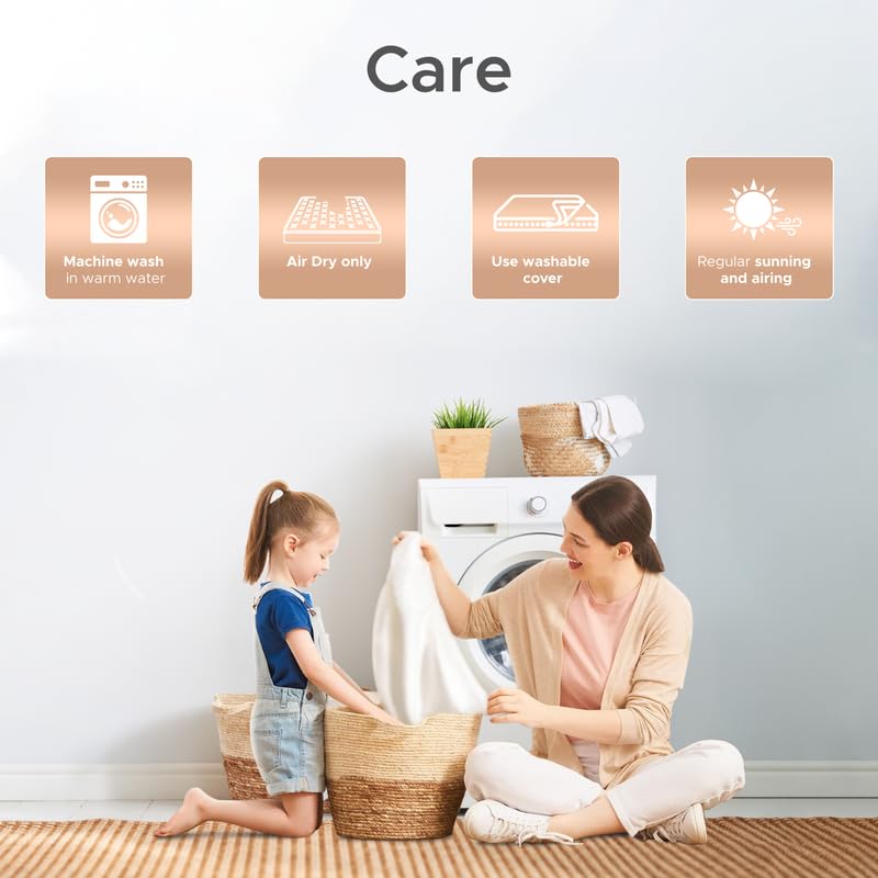 Sleep & Beyond myProtector 2-in-1 Washable Mattress Protector with Natural Wool Filling - Breathable, Waterproof, Fits up to 18