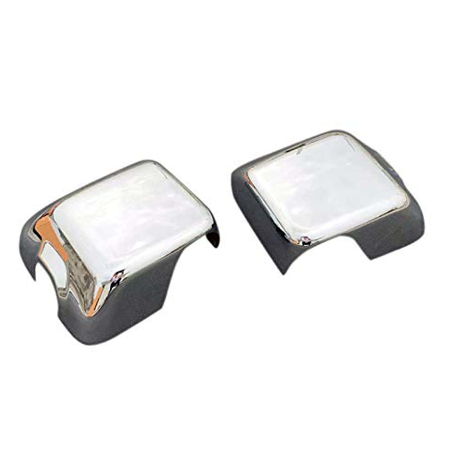 Jeep Wrangler JL Rearview Mirror Cover Trim (2018-2022) - 2PCS ABS Chrome Styling Decoration for Car Accessories | Perfect for Off-Roading & Customization