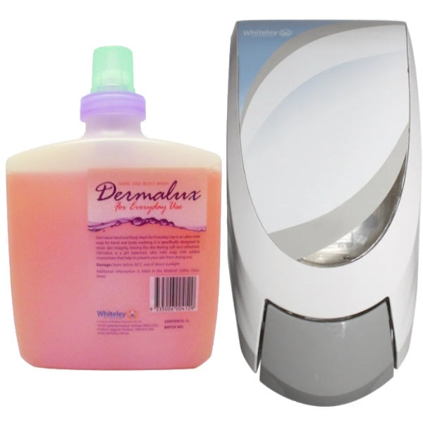 Dermalux Peach Apricot Hand & Body Soap - Moisturizing & Gentle Cleanser for Daily Use | Perfect for Sensitive Skin & All-Day Freshness