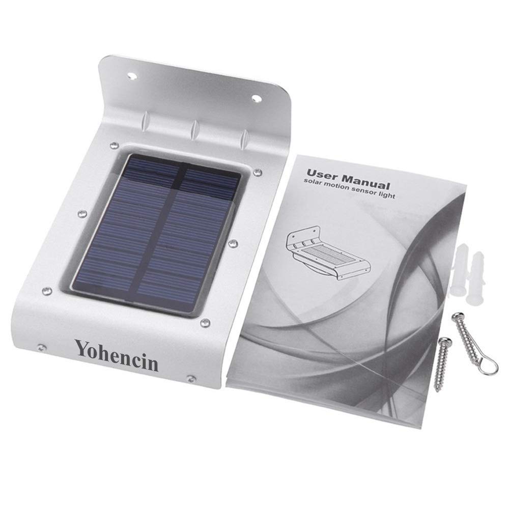 Solar Powered Outdoor Security Lights - 16 LED Waterproof Wireless Motion Sensor Garden Lights with PIR for Energy-Efficient Yard, Pathway & Patio Lighting (Ideal for Driveway, Backyard & Deck)