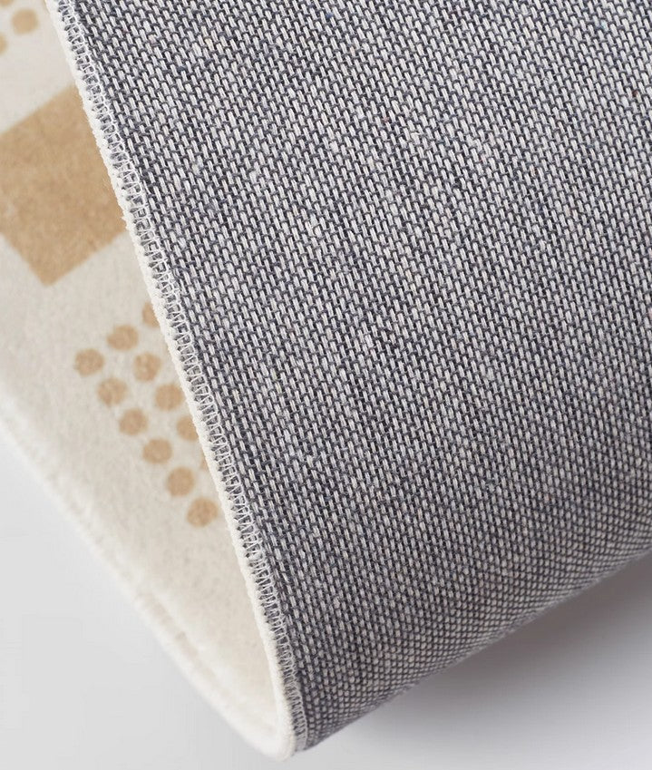 Modern Floor Carpets for Dining Room - Contemporary Soft Rugs for Bedroom & Living Room - Checker Design Home Decor - Perfect for Cozy Bedside, Lounge Area, and Dining Space