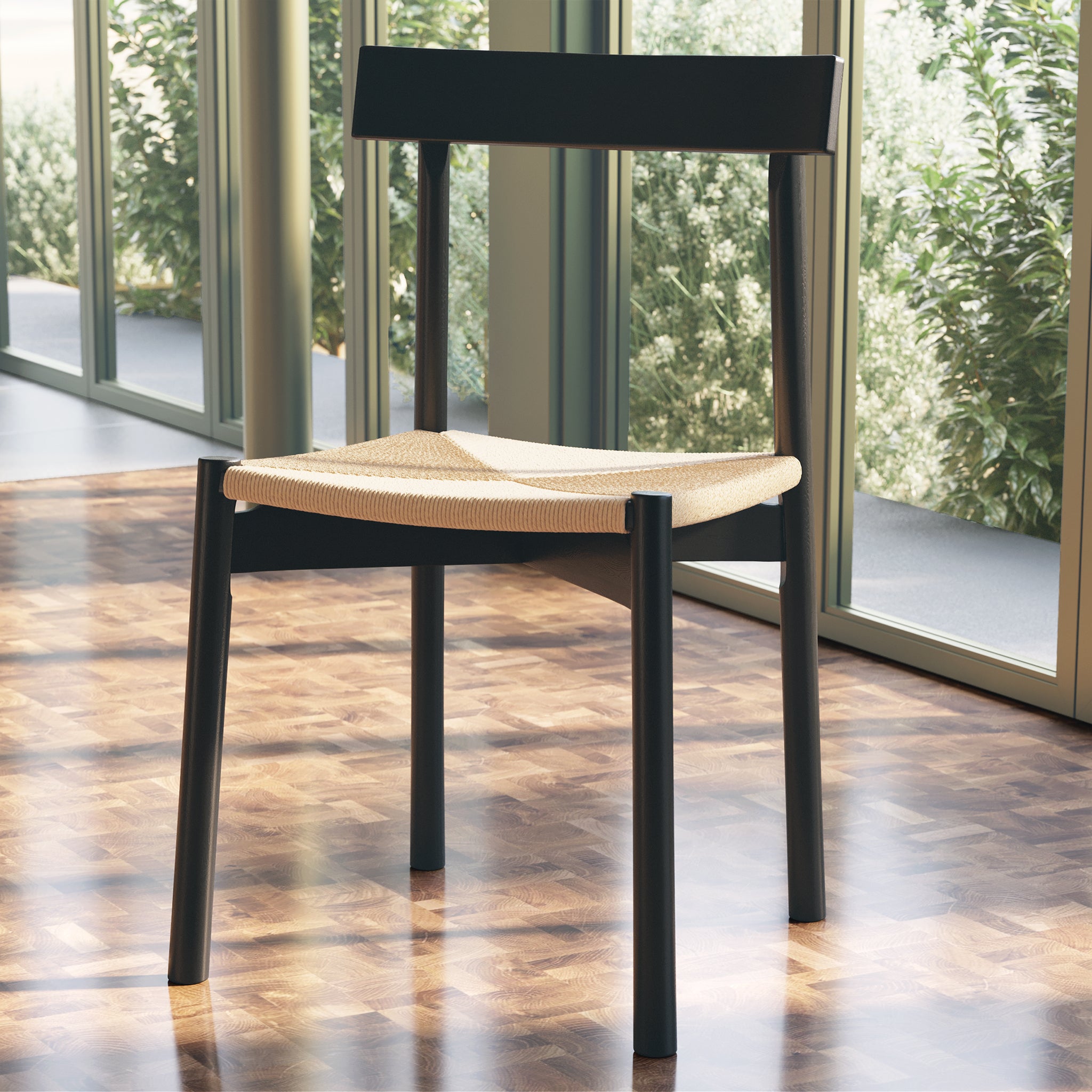 Hamm Dining Chair - Modern Wooden Dining Chair with Cushion, Comfortable & Stylish for Kitchen, Dining Room, and Home Decor