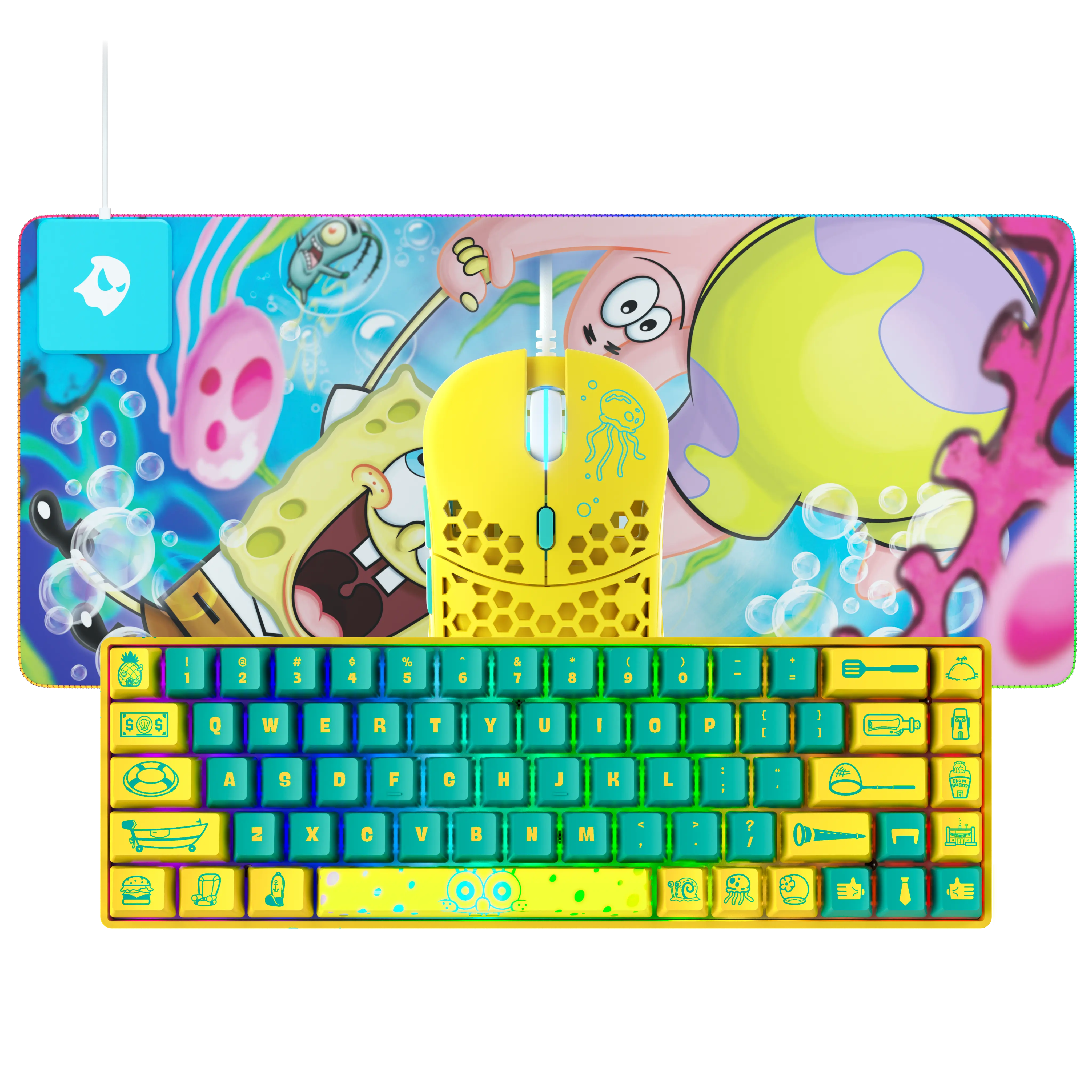 SpongeBob SquarePants & Ghost Pirate Treasure Play Set - Kids Action Figure Toy Collection for Birthday Gifts & Underwater Adventure Playtime