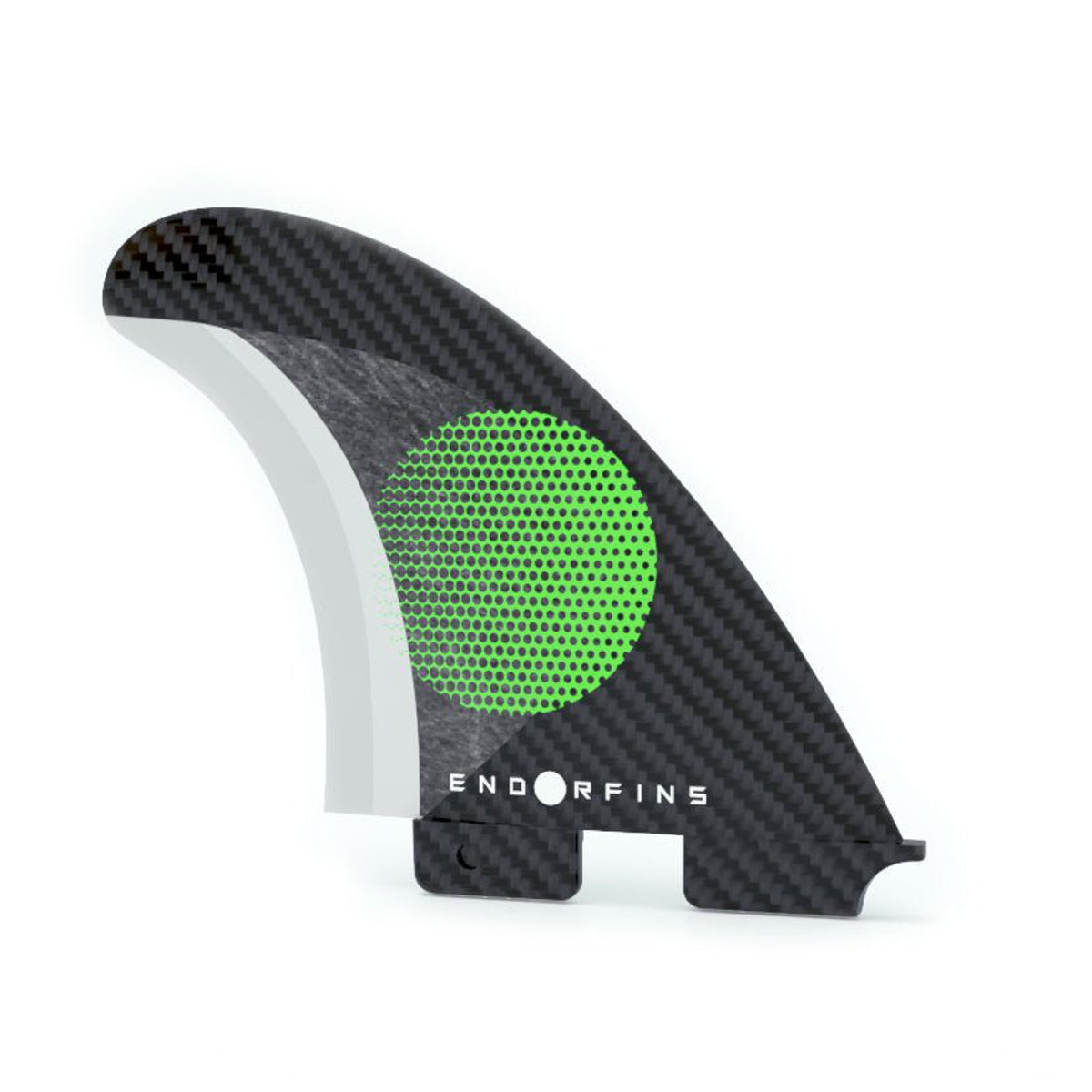 Endorfins Thruster Slater KS1 3 Fin Small Surfboard Fins - Black/Green - FCS2 Compatible (Perfect for Shortboard Surfing & Performance Waves)
