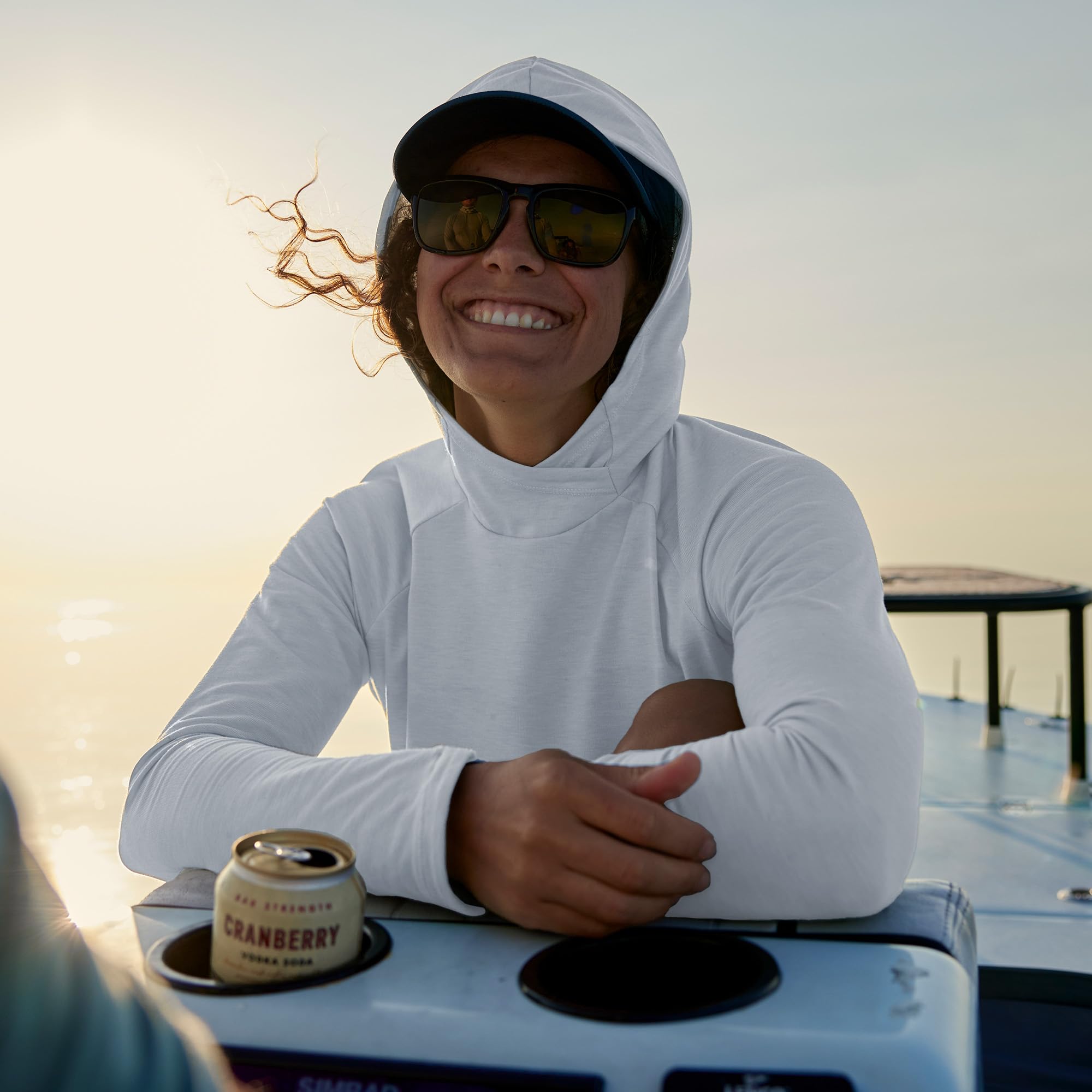 Free Fly Women's Elevate Hoodie - UPF 30+ Sun Protection, Moisture Wicking Long Sleeve Shirt for Hiking, Beach & Outdoor Activities | Lightweight Travel & Yoga Top for Women