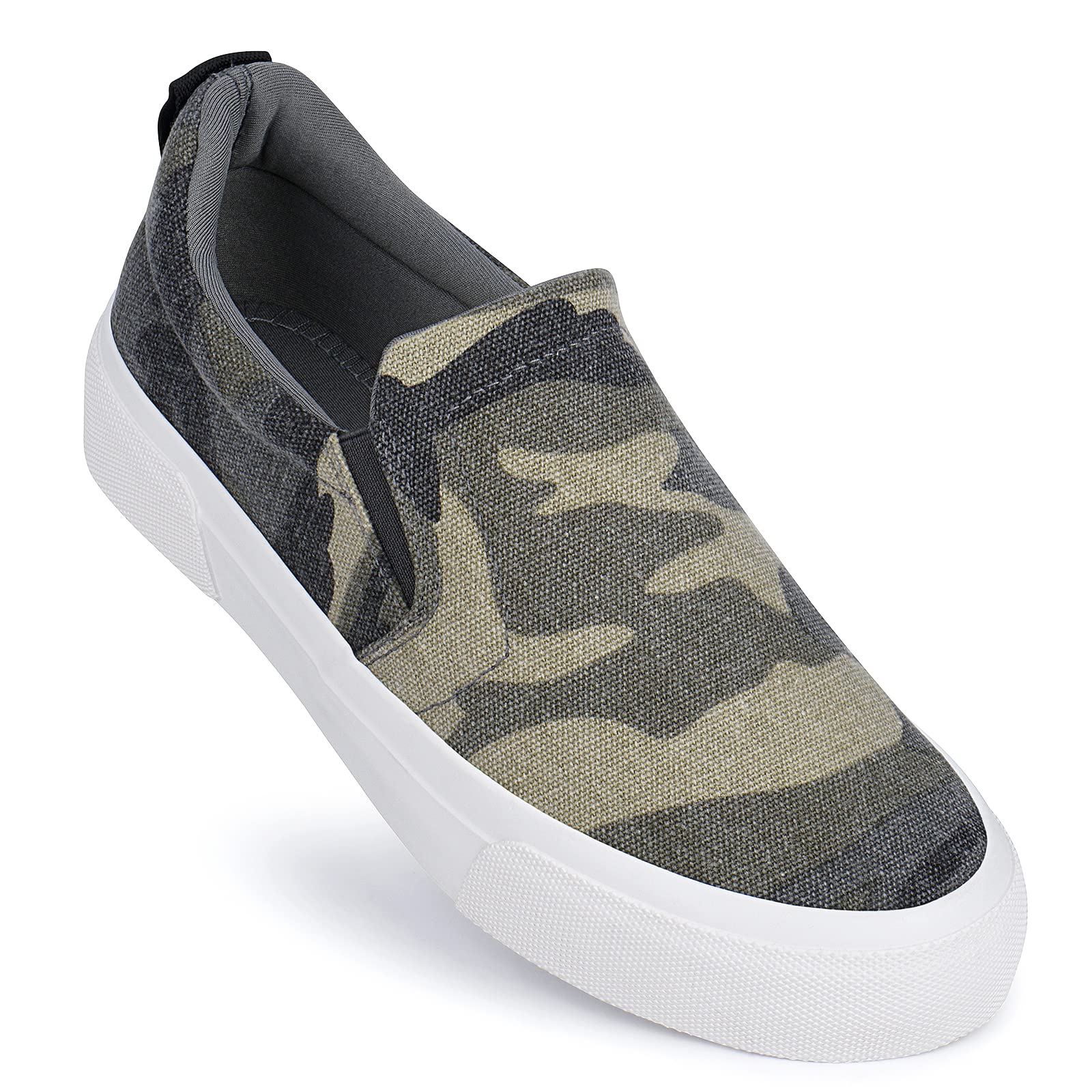 JENN ARDOR Women's Slip On Sneakers - Comfortable Memory Foam Loafers for Walking & Casual Wear | Fashionable Slip-On Shoes for Women | Perfect for Work, Travel & Everyday Use