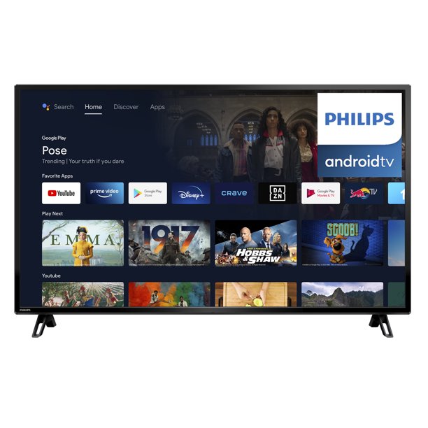 Philips 55PFL5766/F6 55-Inch 4K Ultra HD Smart Android LED TV with Google Assistant - Perfect for Living Room Entertainment & Home Theater Setup
