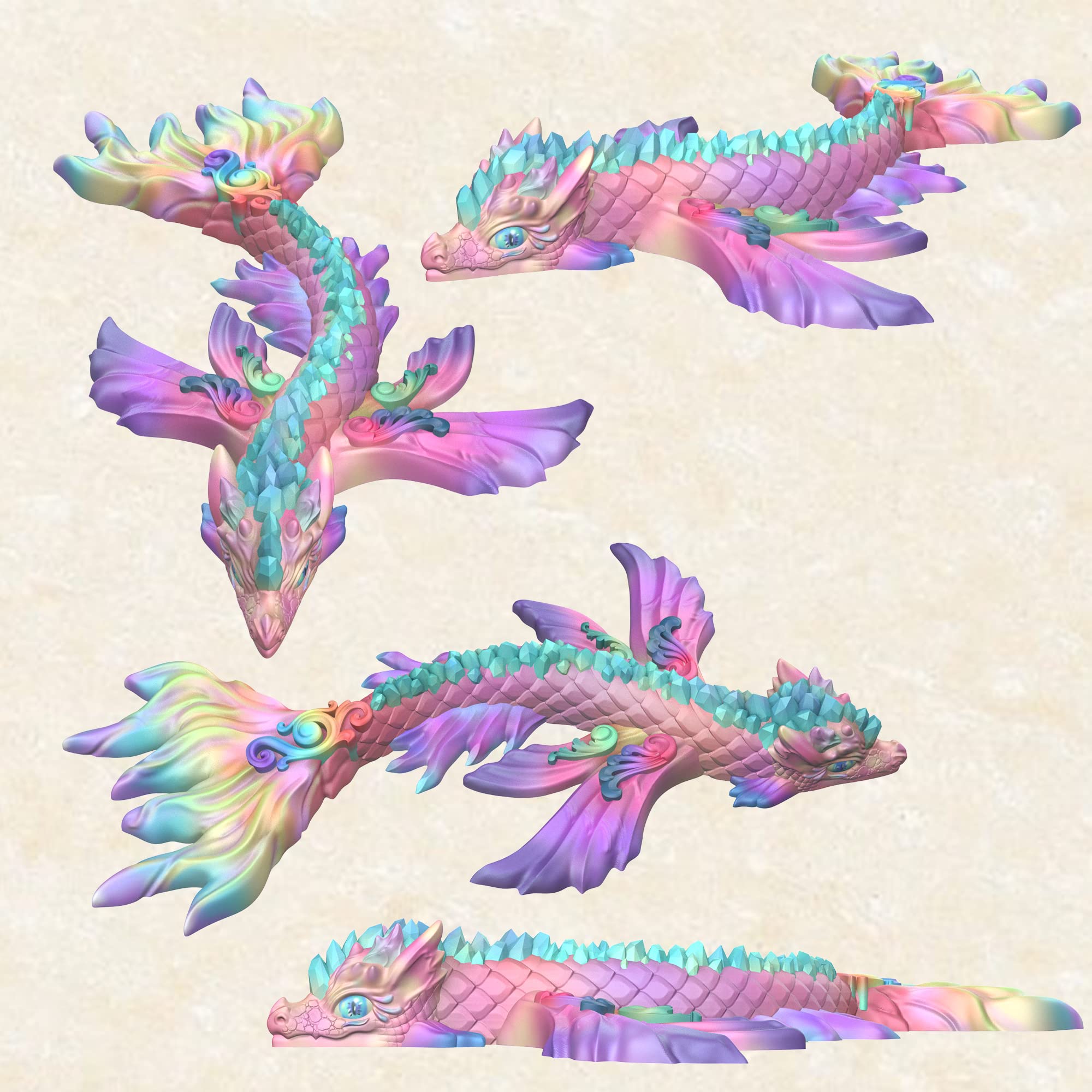 3D Epoxy Resin Silicone Mold for Fondant Sugar Craft - Magical Crystal Water Dragon Design for Cake Toppers, Polymer Clay & Plaster Decorations | Perfect for DIY Crafts, Birthday Cakes, and Home Decor