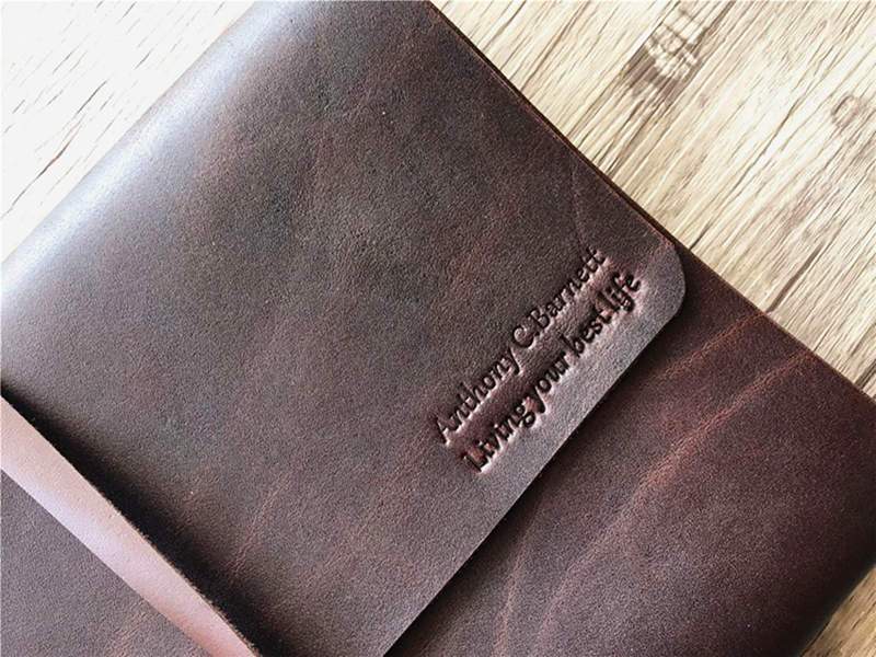 Personalized Engraved Leather Scrapbook Album - Large Photo Book for Wedding, Baby, Travel & Family Memories | Premium Gift for Anniversary, Birthday & Special Occasions