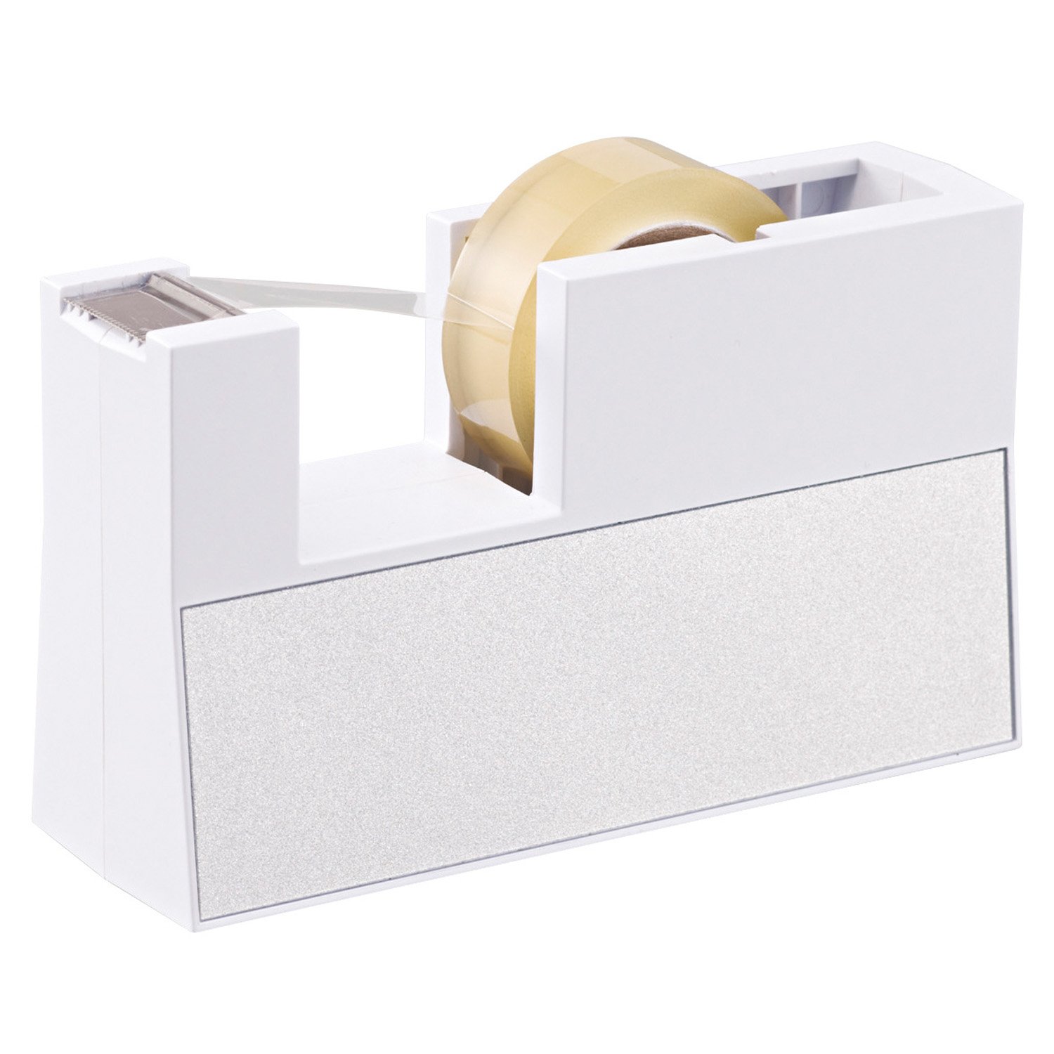 Nichiban TC-CBK5 White Tape Dispenser for Small Rolls - Perfect for Office, Crafting & Packaging | Compact & Convenient Tape Cutter