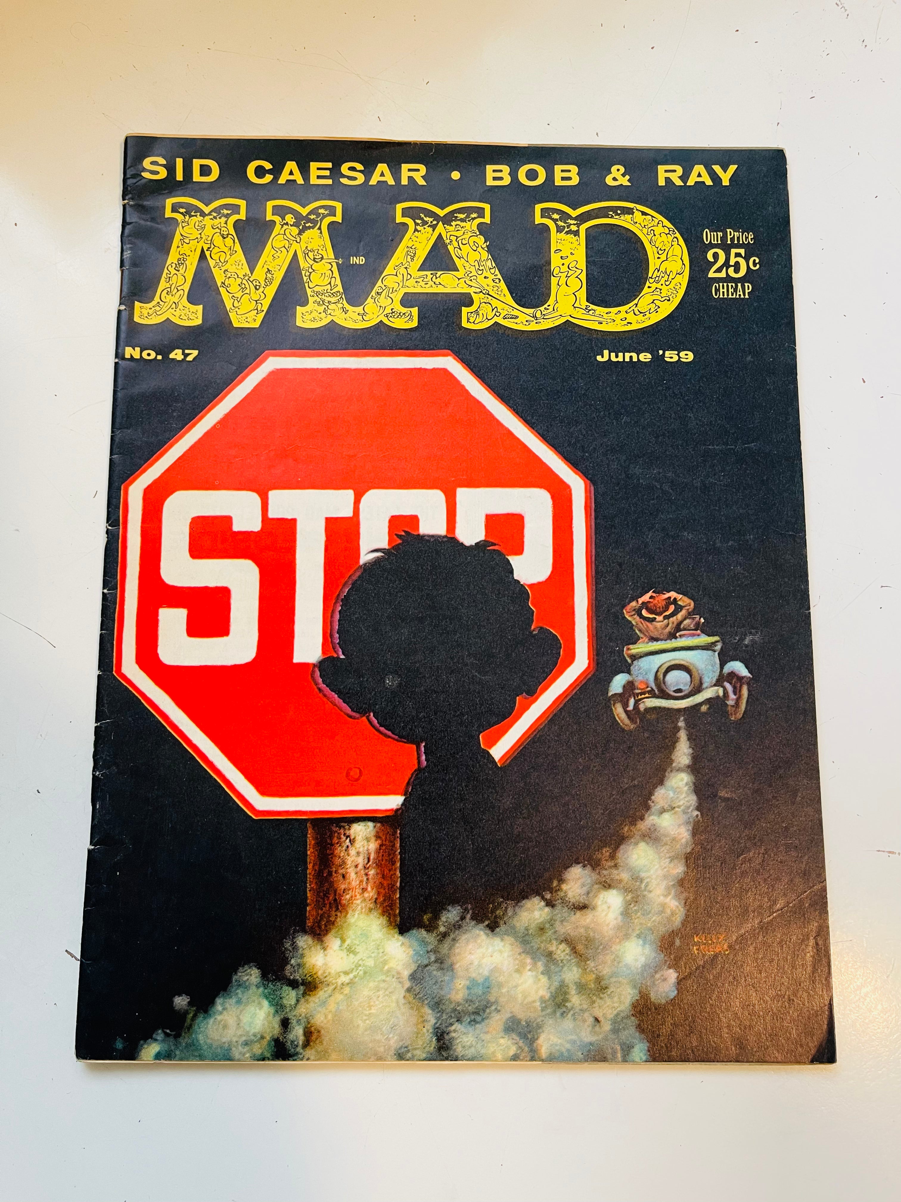 Mad Magazine #47 Vintage 1959 Issue - Rare Collectible Comic for Fans & Collectors | Perfect for Nostalgic Reading & Display