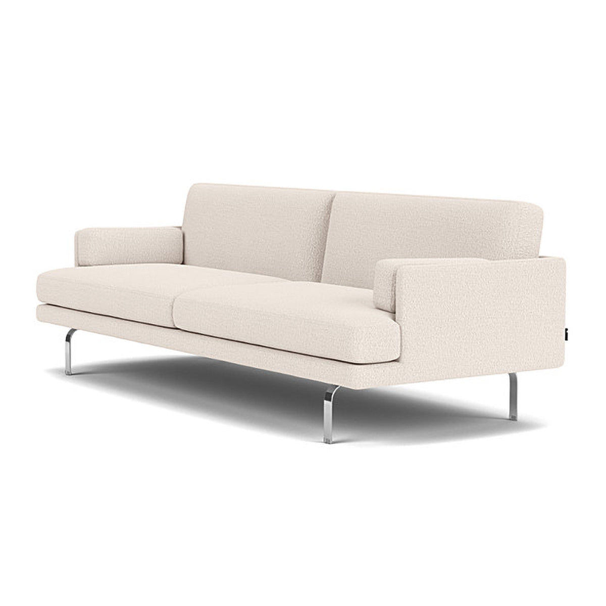 Ernest Boucle 3-Seater Sofa - Modern Upholstered Living Room Couch for Small Spaces, Comfortable Sectional Sofa for Apartments, Dorm Rooms & Cozy Home Decor