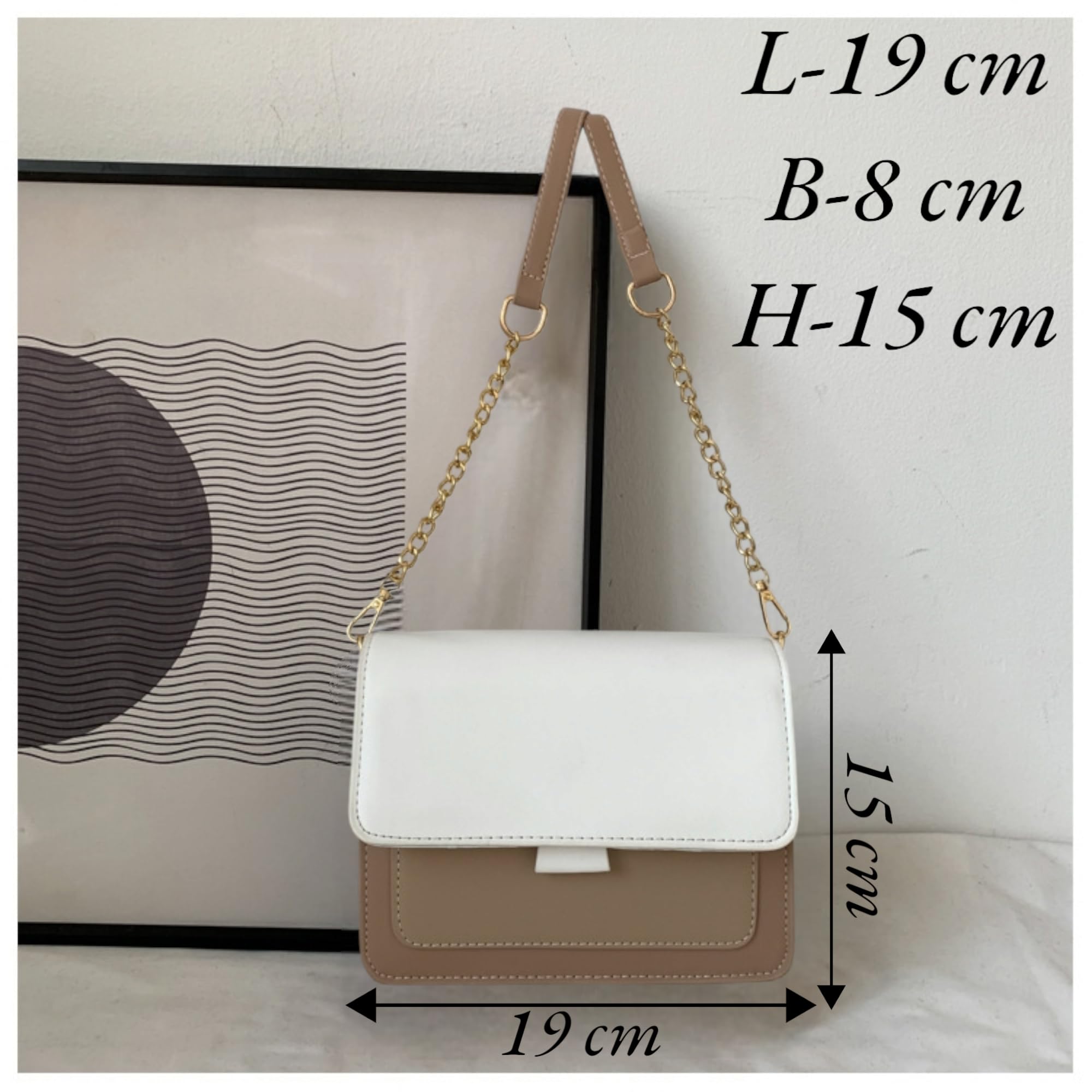 Stylish SANTORINI Women's Crossbody Sling Bag - Compact NYC-Inspired Shoulder Purse for Everyday Use, Travel & Work Essentials
