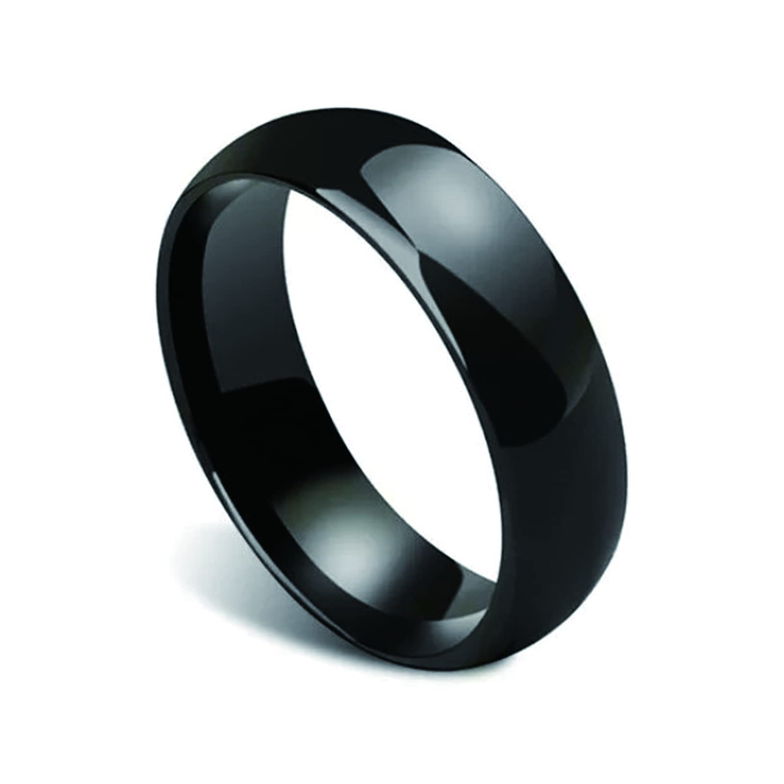 COLMO Tesla Smart Ring - RFID Key Card Replacement for Tesla Model 3/Y - Ceramic Key Fob Accessory for Men & Women (US9, Black-7mm) | Fast Delivery | Perfect for Keyless Entry & Modern Car Access