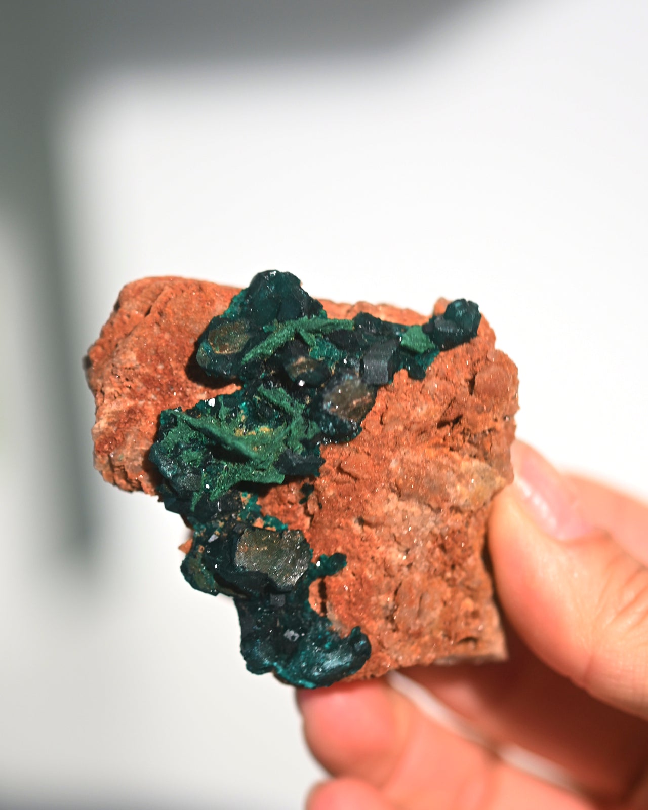 Natural Malachite Dioptase Mineral Specimen - 3 Inch Raw Crystal for Collectors, Healing & Home Decor | Perfect for Meditation, Energy Work & Display Cases