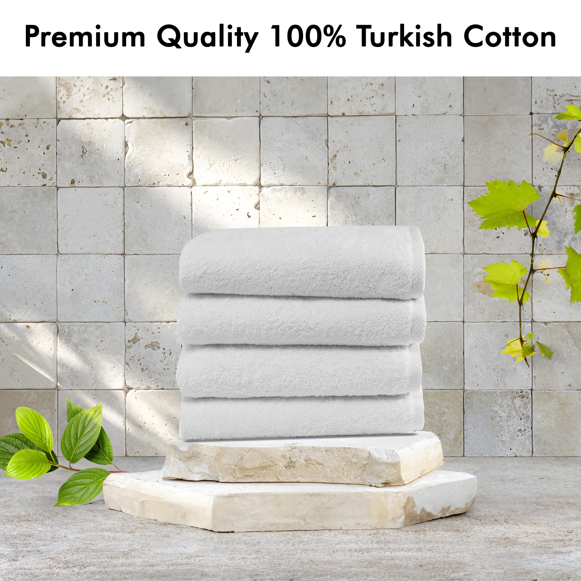 Premium 32-Piece Turkish Cotton Bath Towel Set - 100% Organic, Quick-Drying & Ultra Absorbent | 27